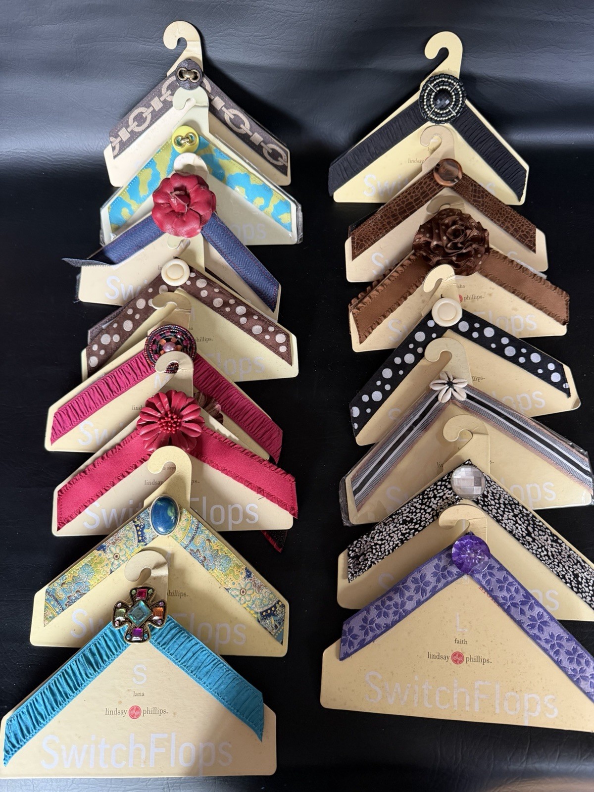 Lot of 15 Womens SwitchFlops STRAPS Only Sz Med Lg Fits Lindsay Phillips Sandals
