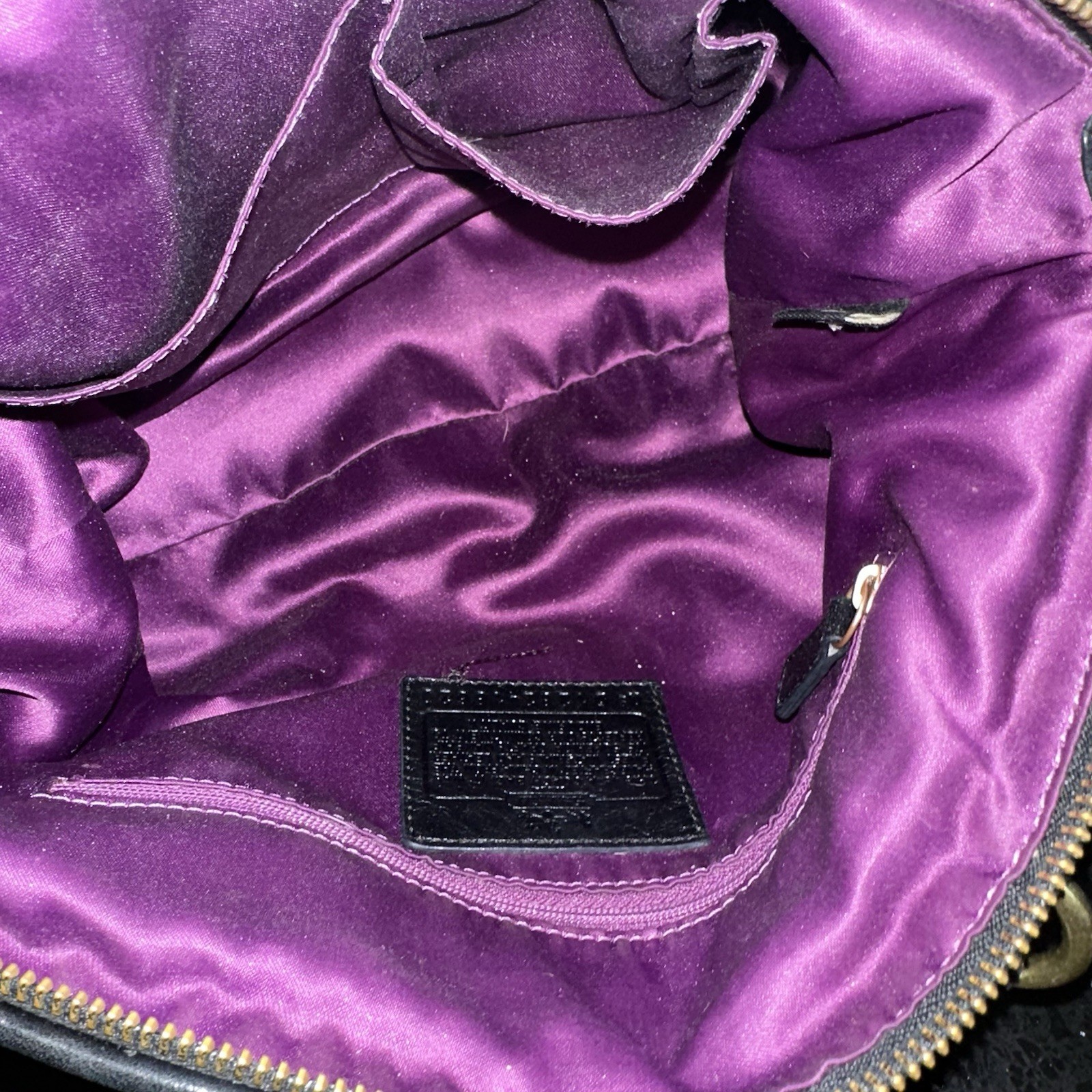 COACH Madison Sophia Gathered Black Handbag Shoulder Bag #37740