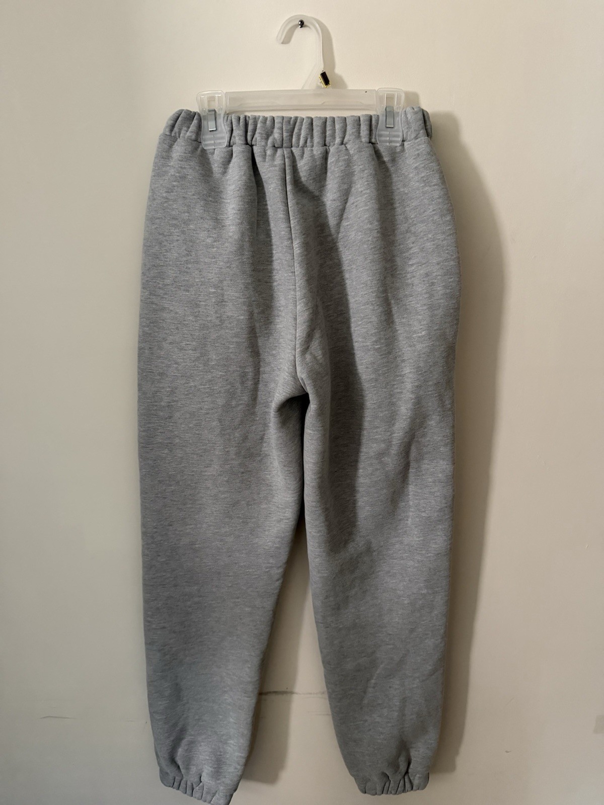 Guizio Women’s Gray Solid Jogger Sweatpants Cotton/Polyester Hand Wash