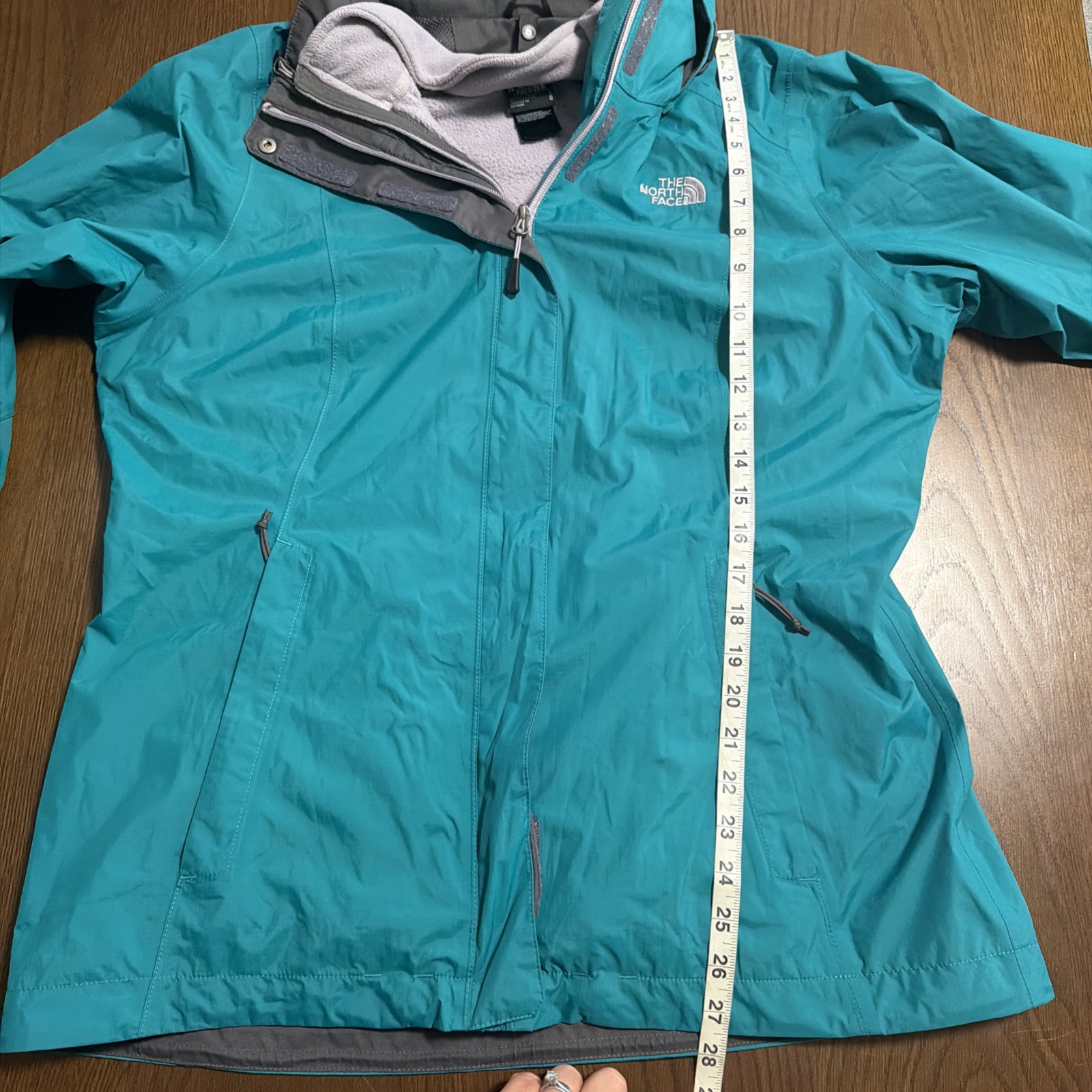 The North Face Jacket Womens HyVent 3-in-1 Waterproof Removable Poly Liner Sz L