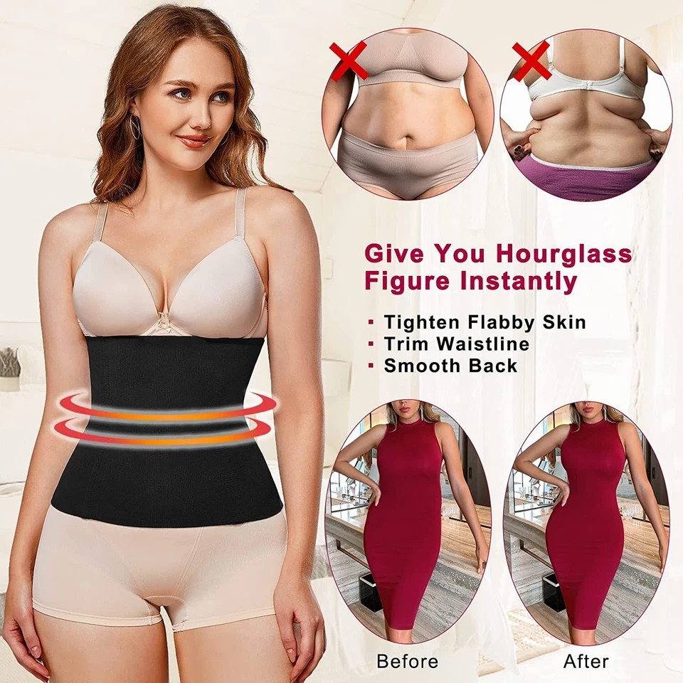 Waist Trainer Belly Band Wrap Belt Tummy Control Body Shaper