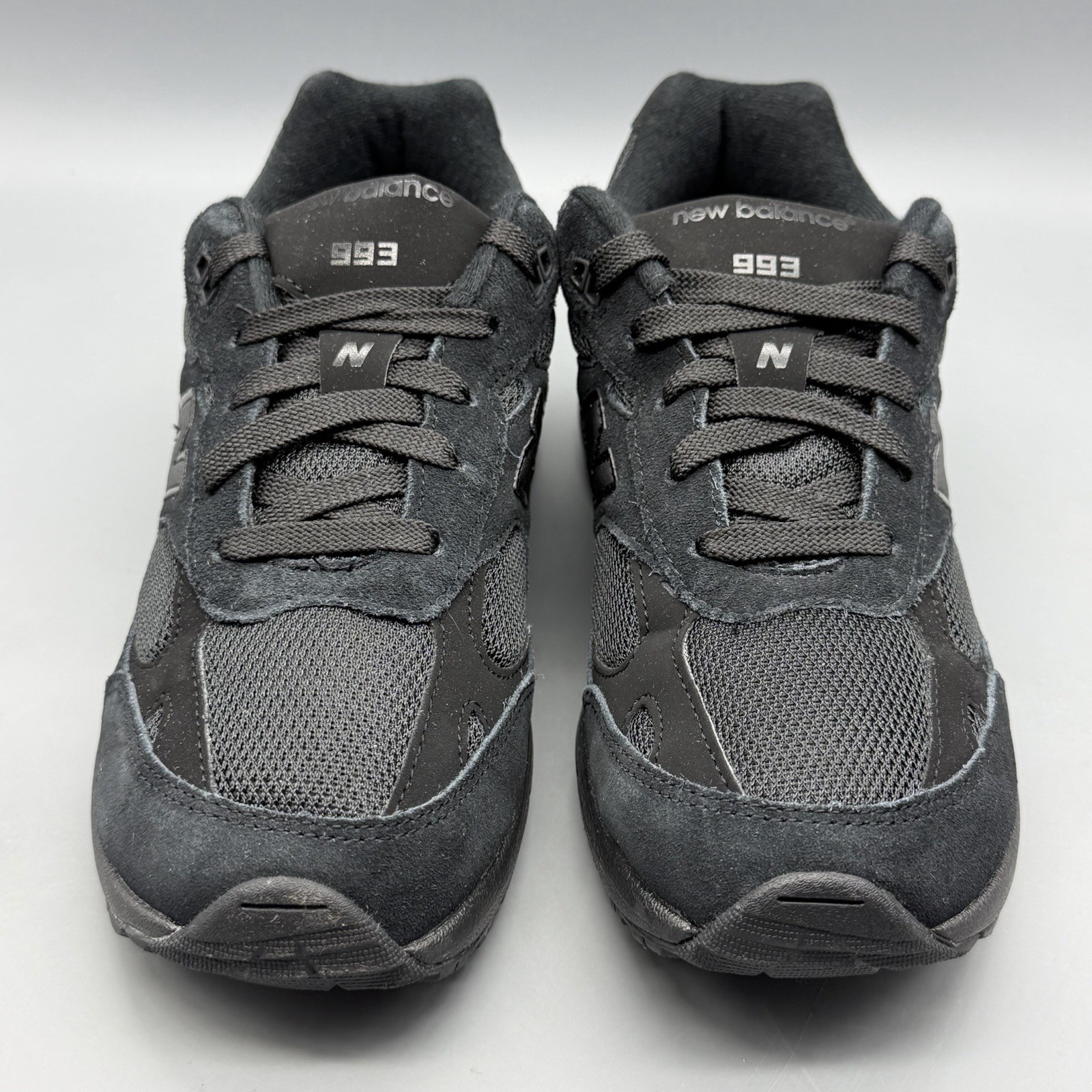 NEW BALANCE 993 Running Shoes Casual Triple Black Mens & Boys 6 Women’s 7.5 NWOB