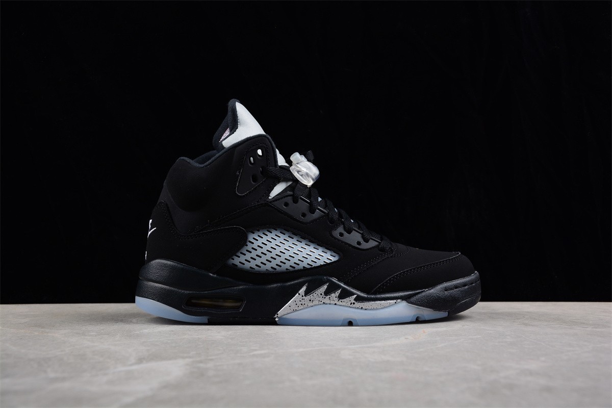 US7-12 Jordan 5 Retro Black Metallic Reimagined High Top Men’s Basketball Shoes