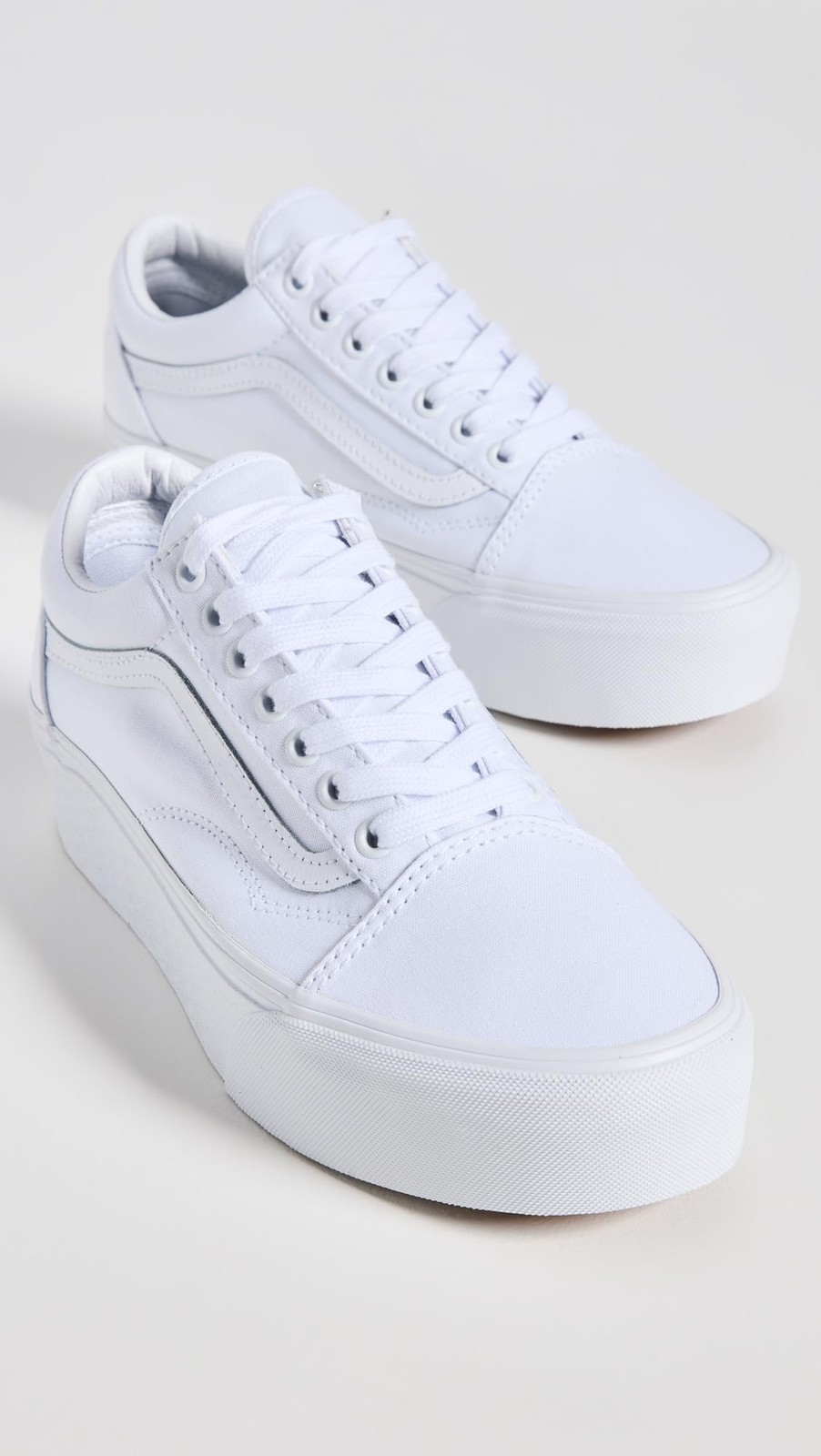 Vans Unisex Old Skool Stackform Shoes | True White | Authentic New
