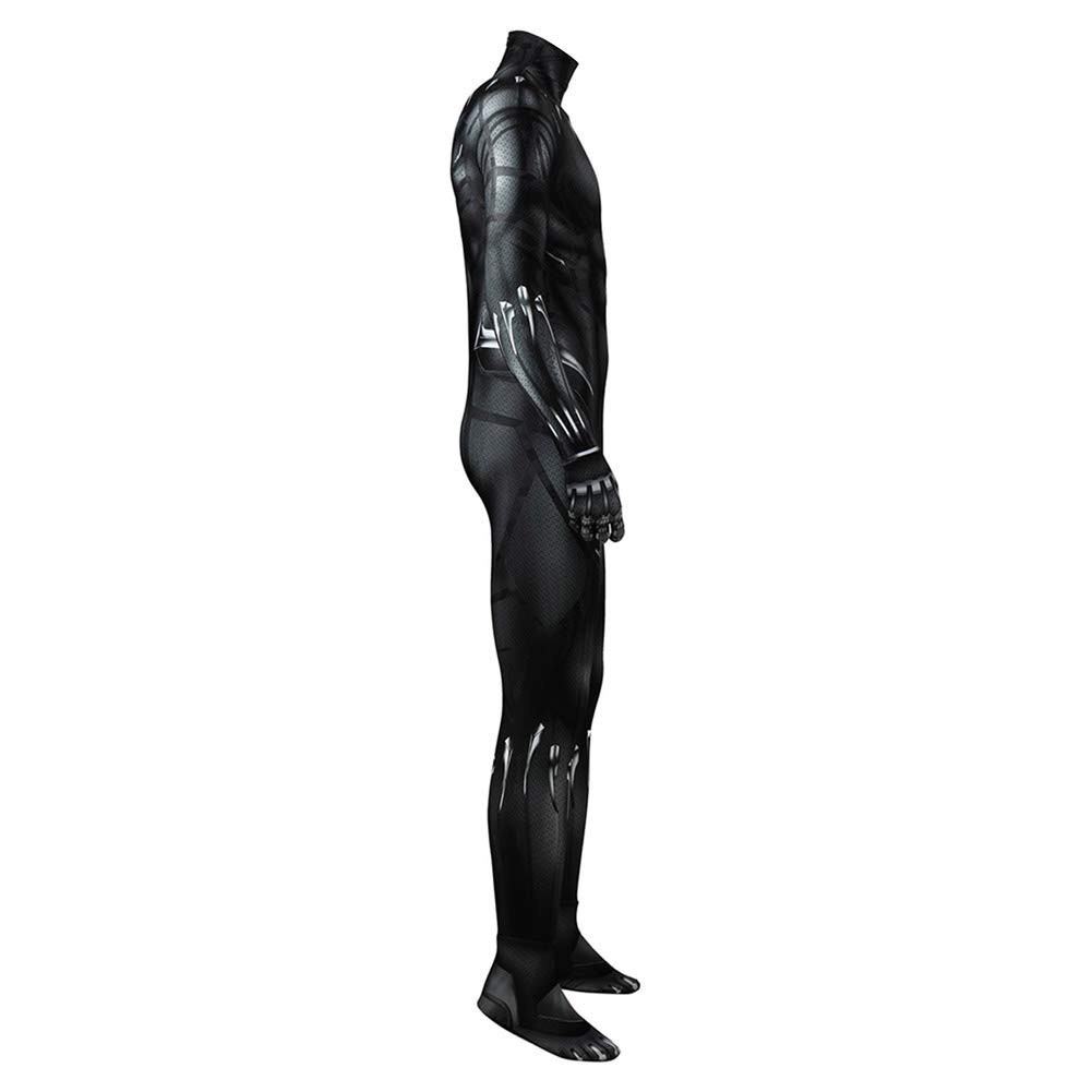 Black Panther Avengers Jumpsuit + Mask Set For Kids Adult Costume Cosplay Outfit