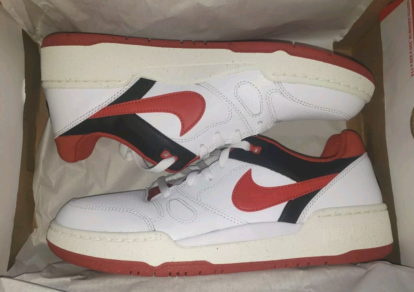 NEW Men’s (CHOOSE SZ) NIKE Full Force Low – RED -WHITE FB1362-102 Basketball 🏀