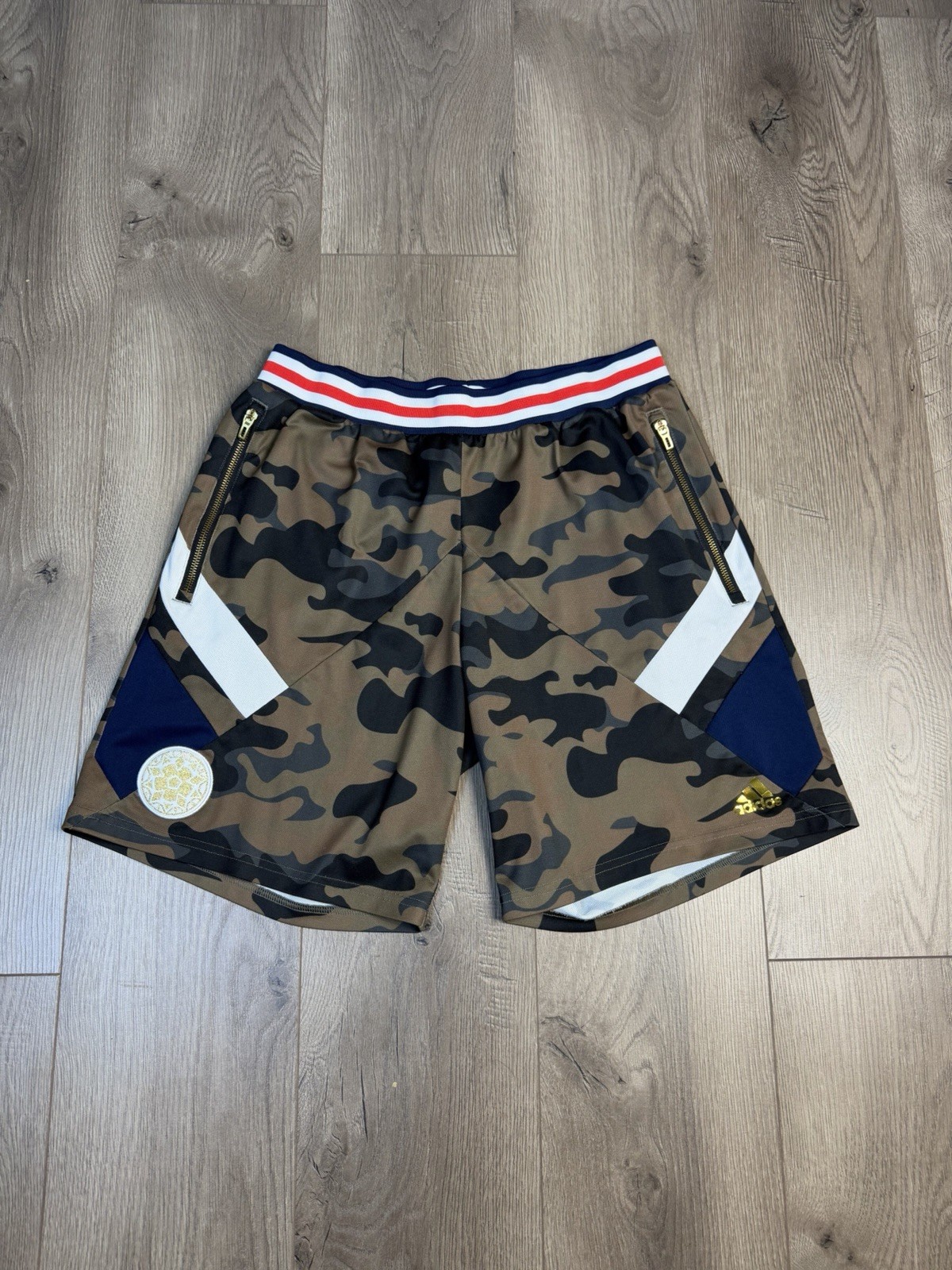 adidas Kith SS18 Home Camo Rays Soccer Shorts Men’s Large Ronnie Fieg