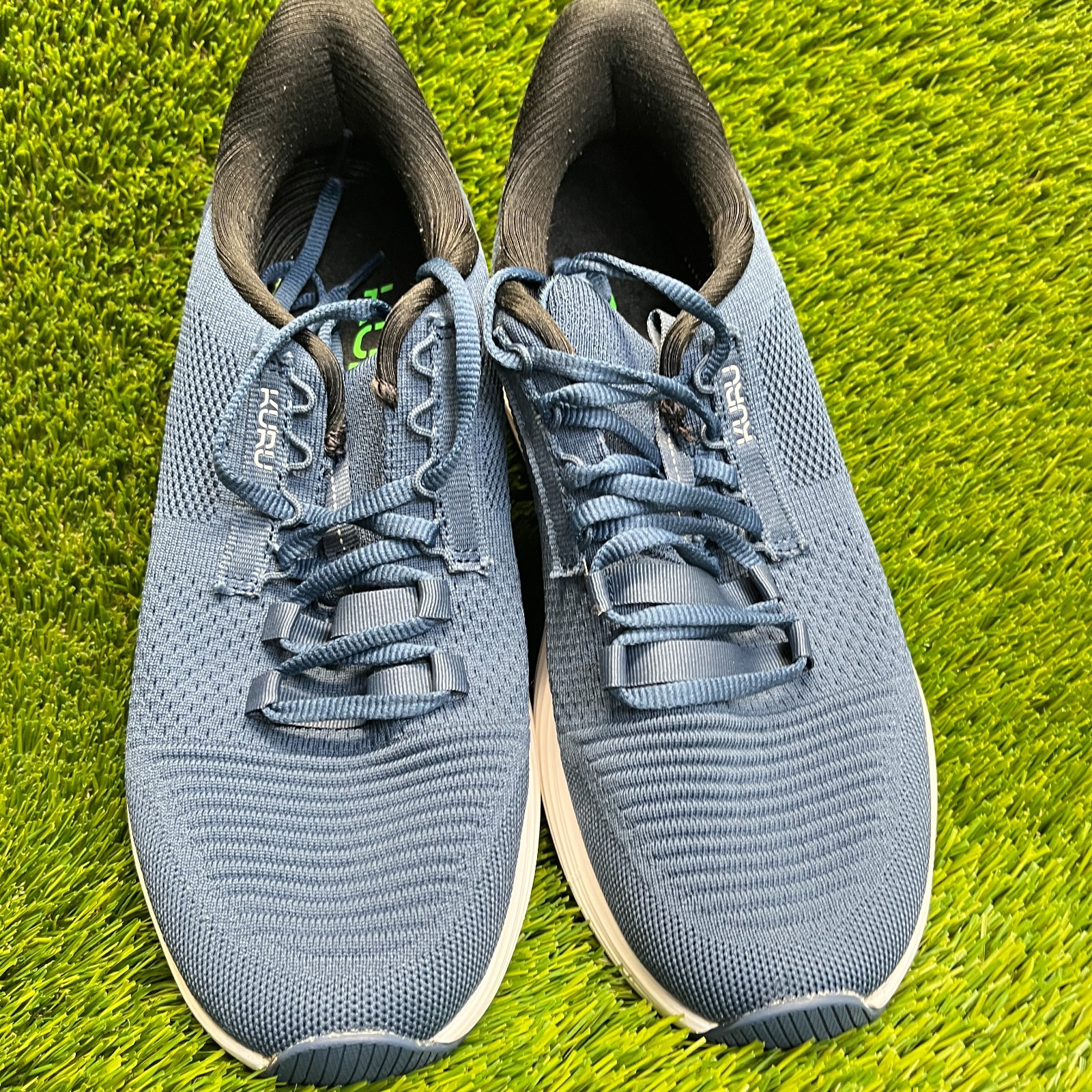 Kuru Atom 2 Mens Size 9 Blue White Black Athletic Running Walking Shoes Sneakers