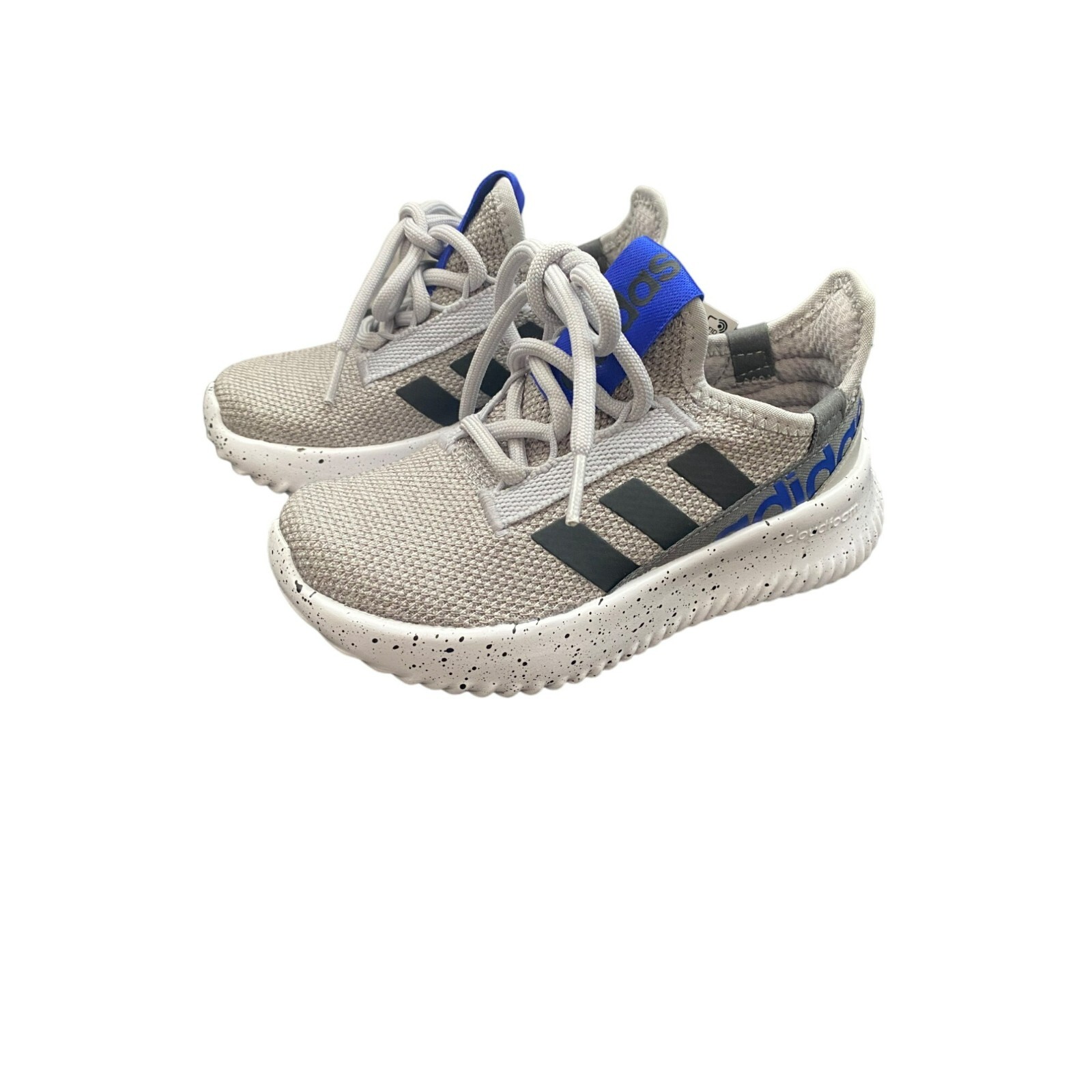 Adidas Kids Kaptir 2.0 Running Shoes Sz 11.5K Grey & Blue Mesh Upper