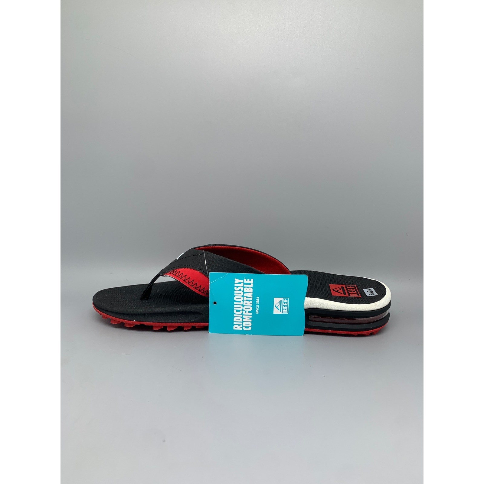 Reef Fanning Pregame Black Red Sandals CJ6403 Men’s Sz 11