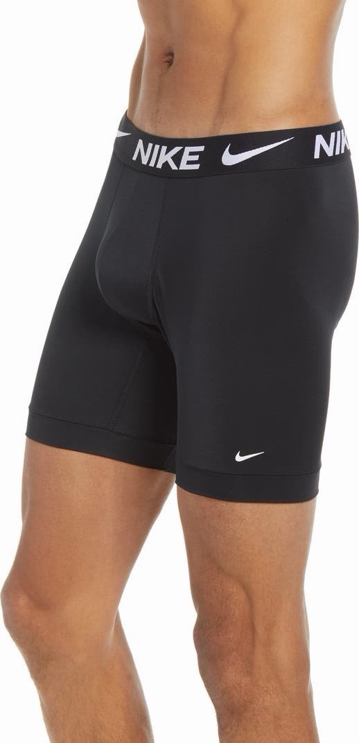 Nike Essential Micro Long Leg Boxer Briefs 3-Pack – Black Men’s Size L Open Box