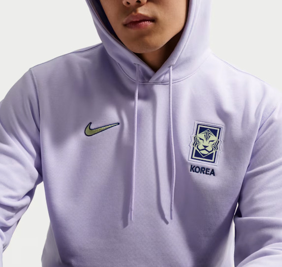 Nike Korea Club French Terry Pullover Hoodie Purple Lime Asian Size IQ8285-567
