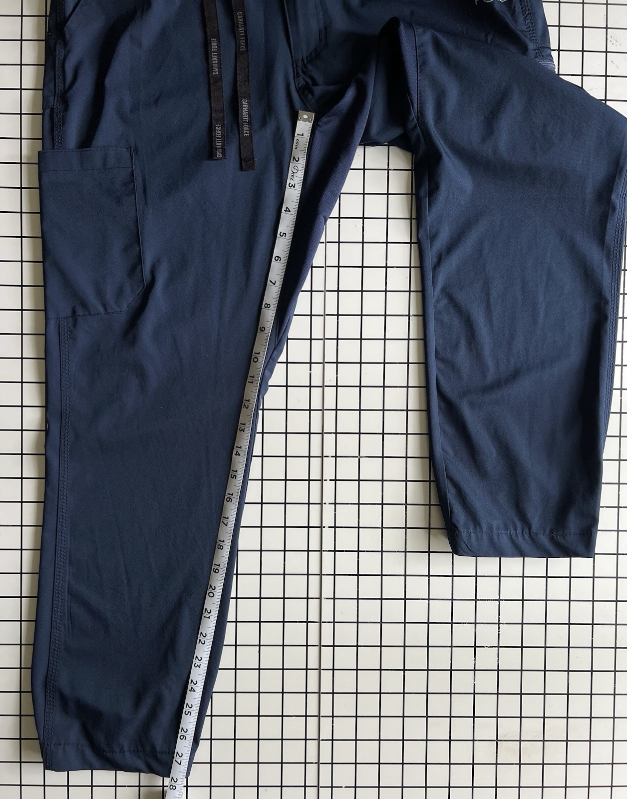 Carhartt Force Liberty Scrub Pants Men’s Medium Short 32×27.5 Blue Cargo C55106