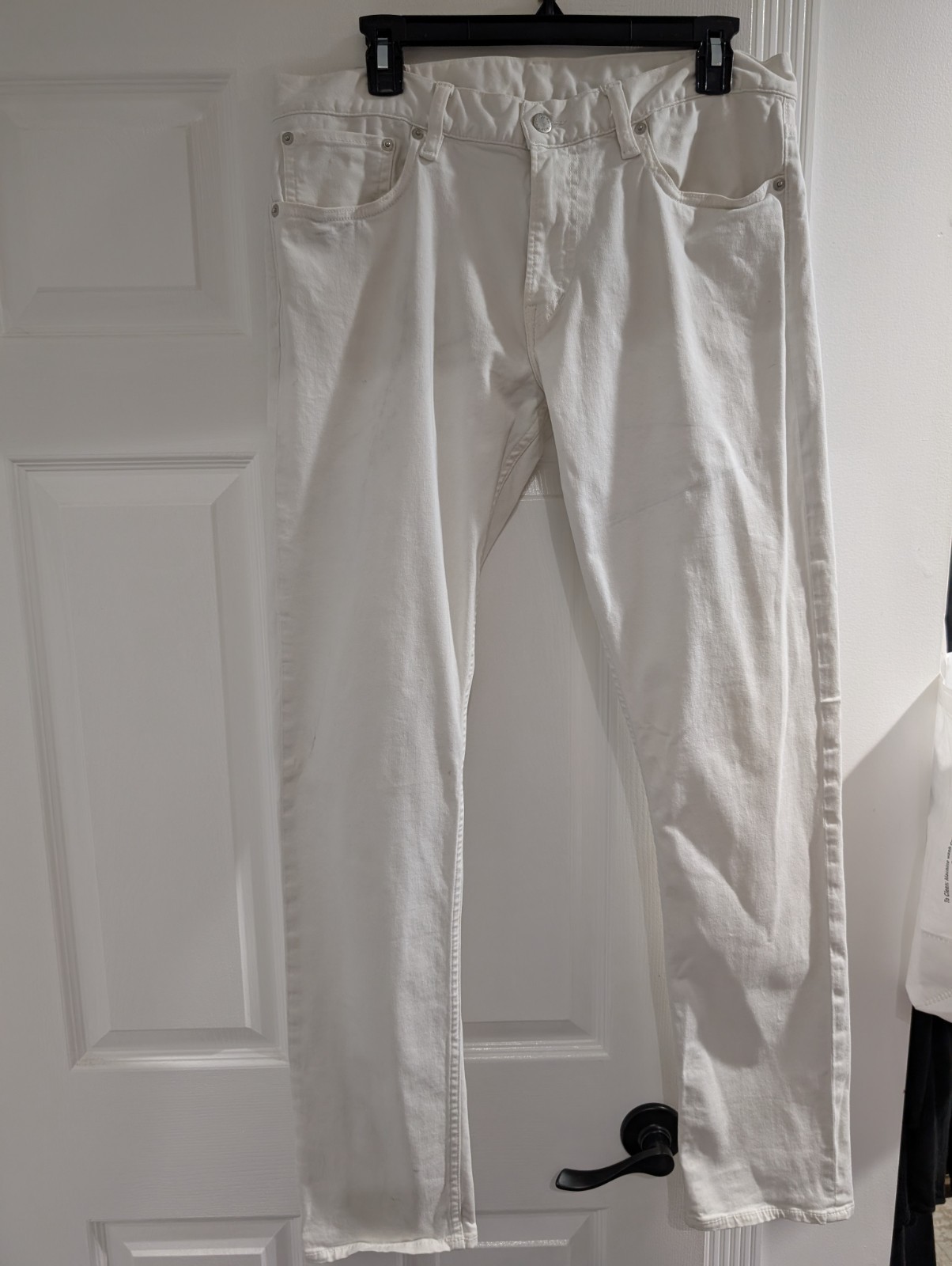 RALPH LAUREN POLO Men’s Dungarees White Denim Size 33/32 97% Cotton 3% Elastane