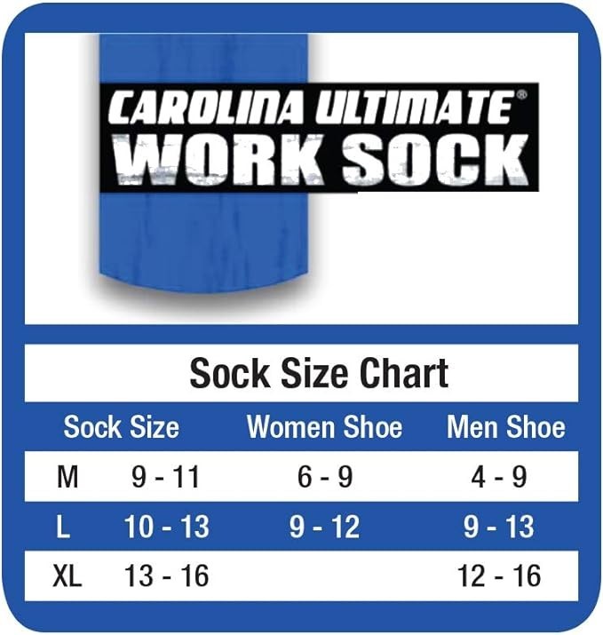 Carolina Ultimate Non-Binding Diabetic Merino Wool Blend Crew Socks 4 Pair Pack