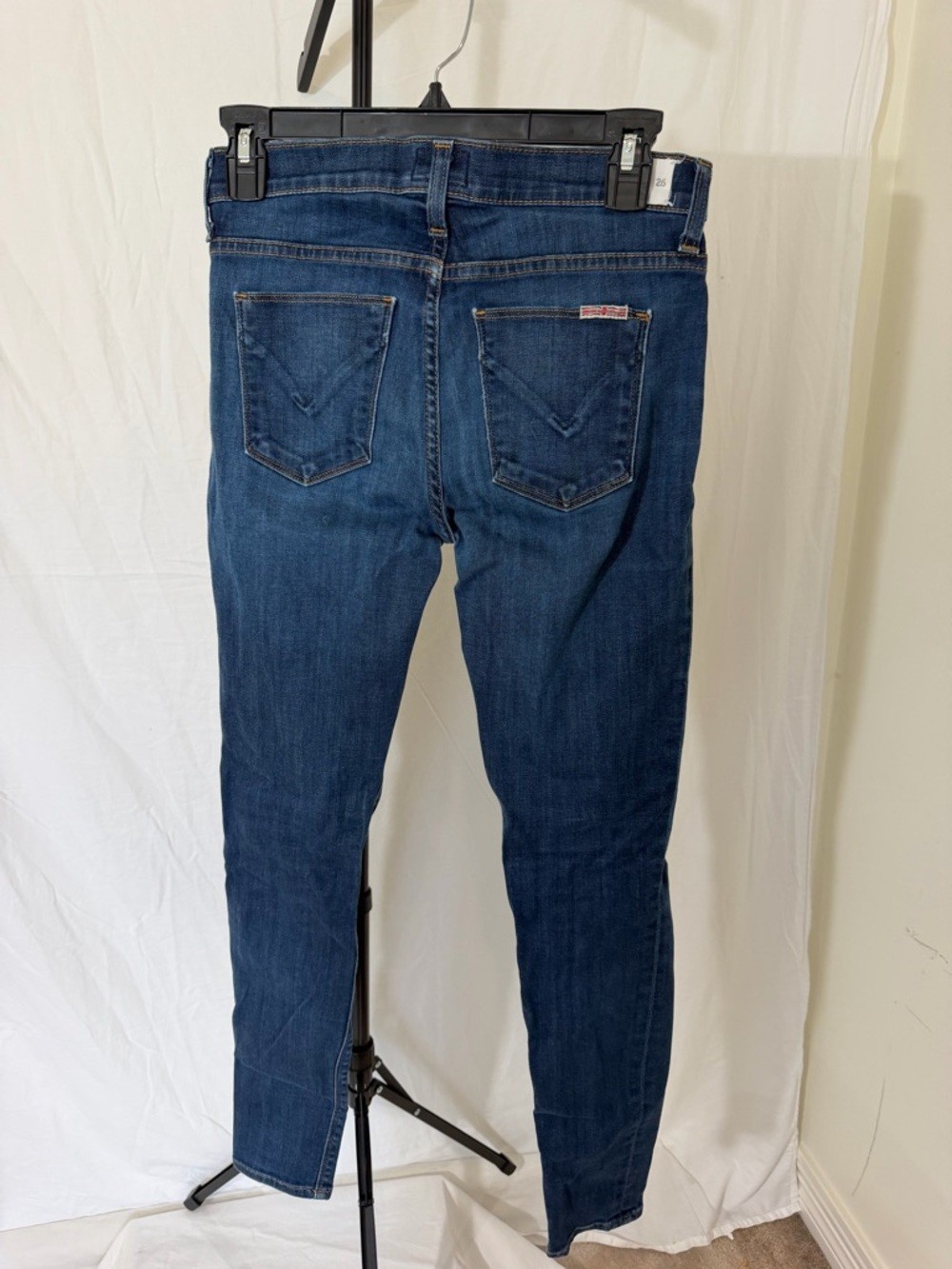 Hudson Nico Super Skinny Mid-Rise Jeans | Dark Wash | Size 26