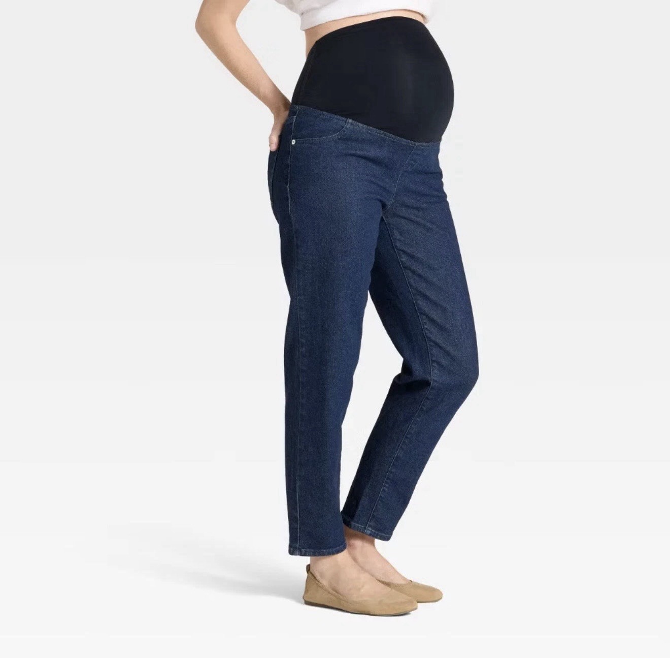 Over The Belly 80’s Slim Maternity Jeans – Isabel Maternity by Ingrid Size 6