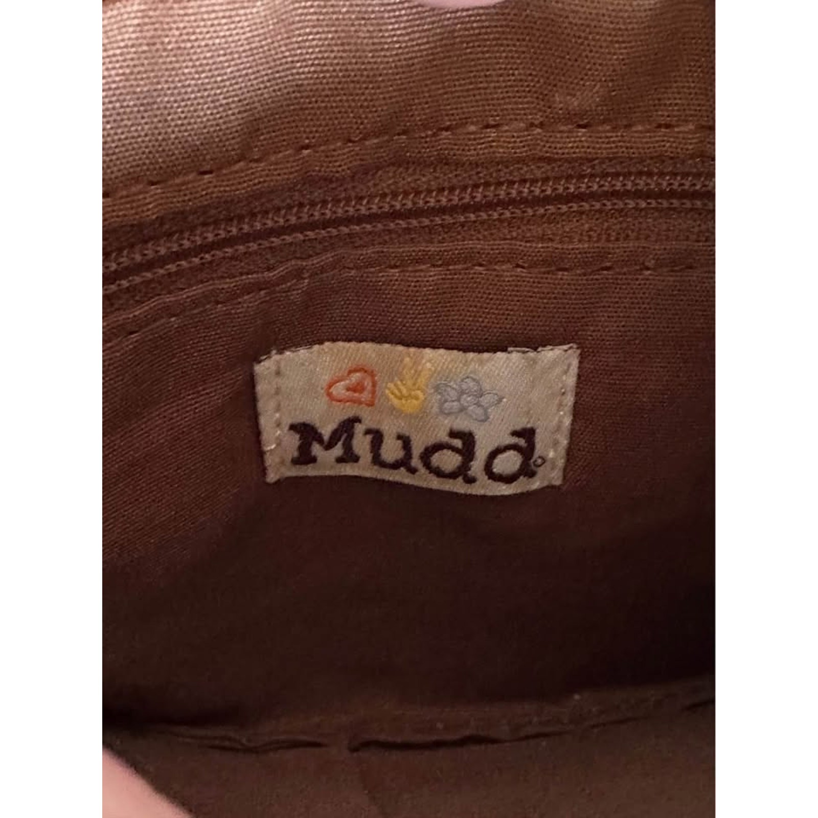 Mudd Wrist Purse Brown with Multi color Owl