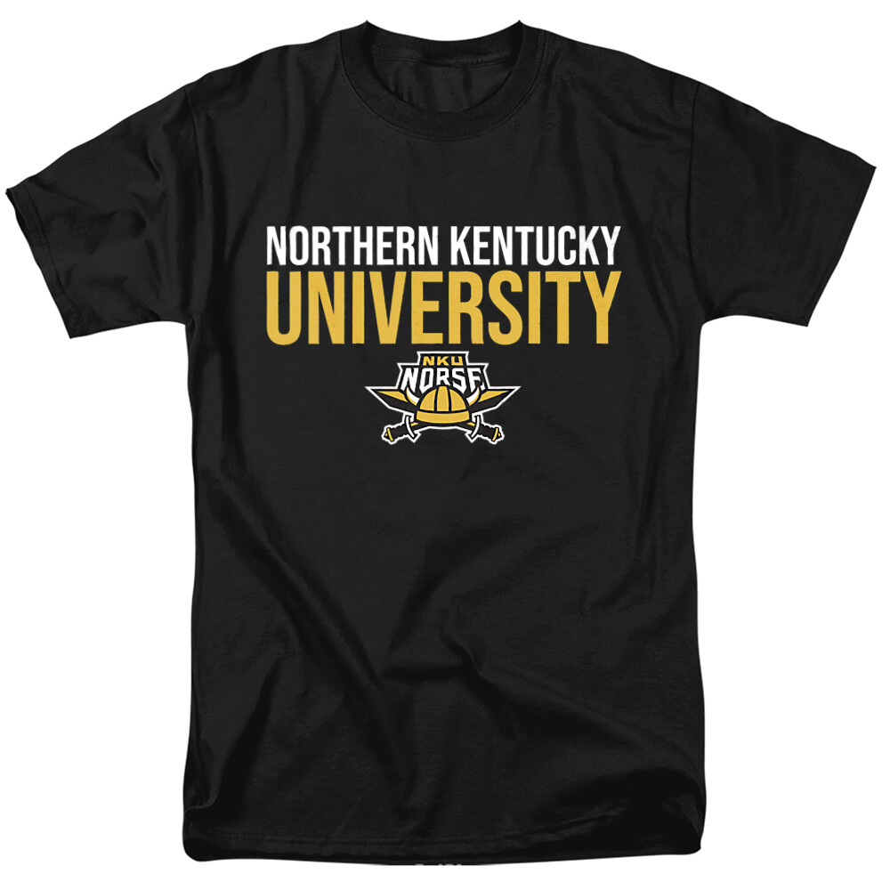 Northern Kentucky University Adult T-Shirt Stacked, Black, S-7XL