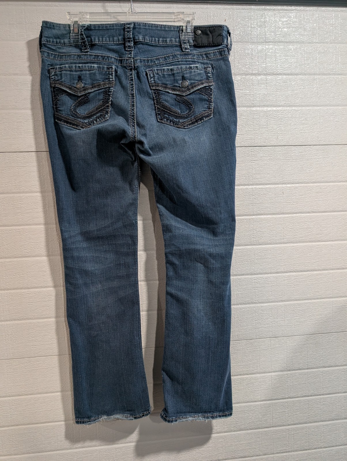 Silver Jeans Womens Suki Slim Bootcut Jeans Medium Wash Blue Denim Stretch