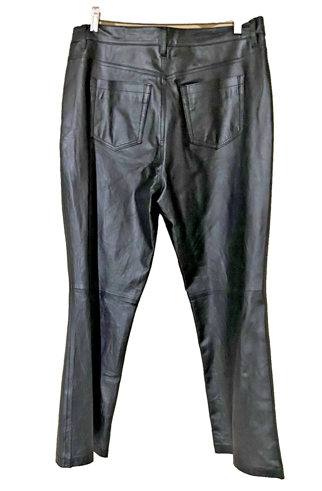 NWPT- Jessica London 100% Genuine Leather Pants (Boot Cut-Black) – Size 12