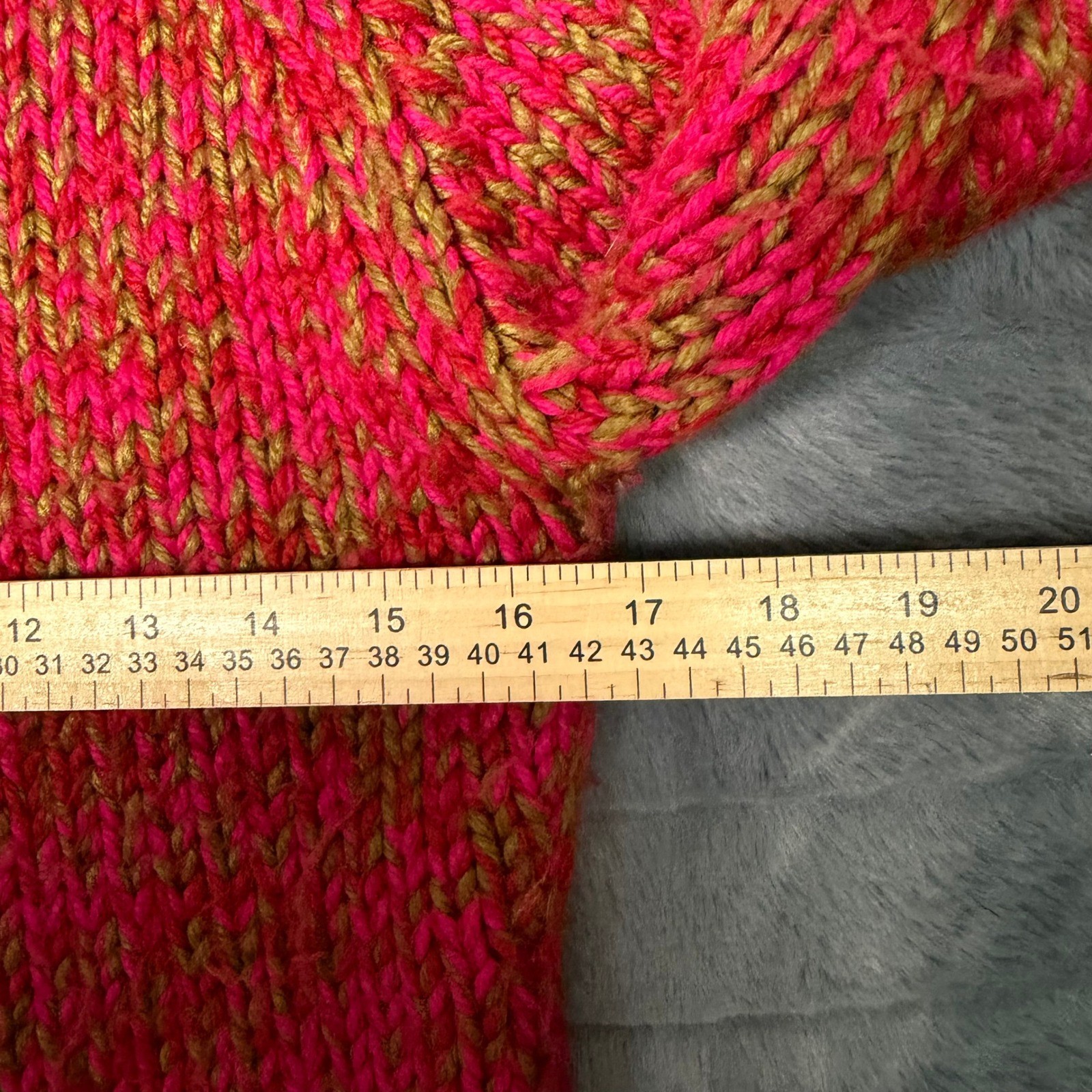 J.Crew Full Zip Cardigan Womens Small Pink Olive Marled Chunky Wool Blend Mock