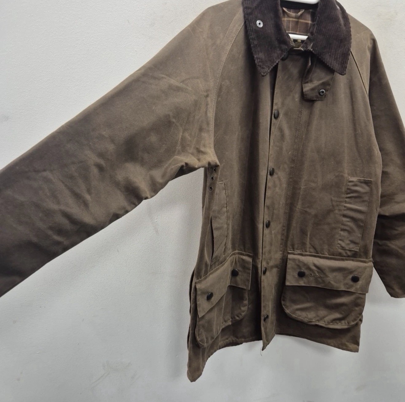 Barbour Beaufort Men’s Waxed Jacket, Bark Size S