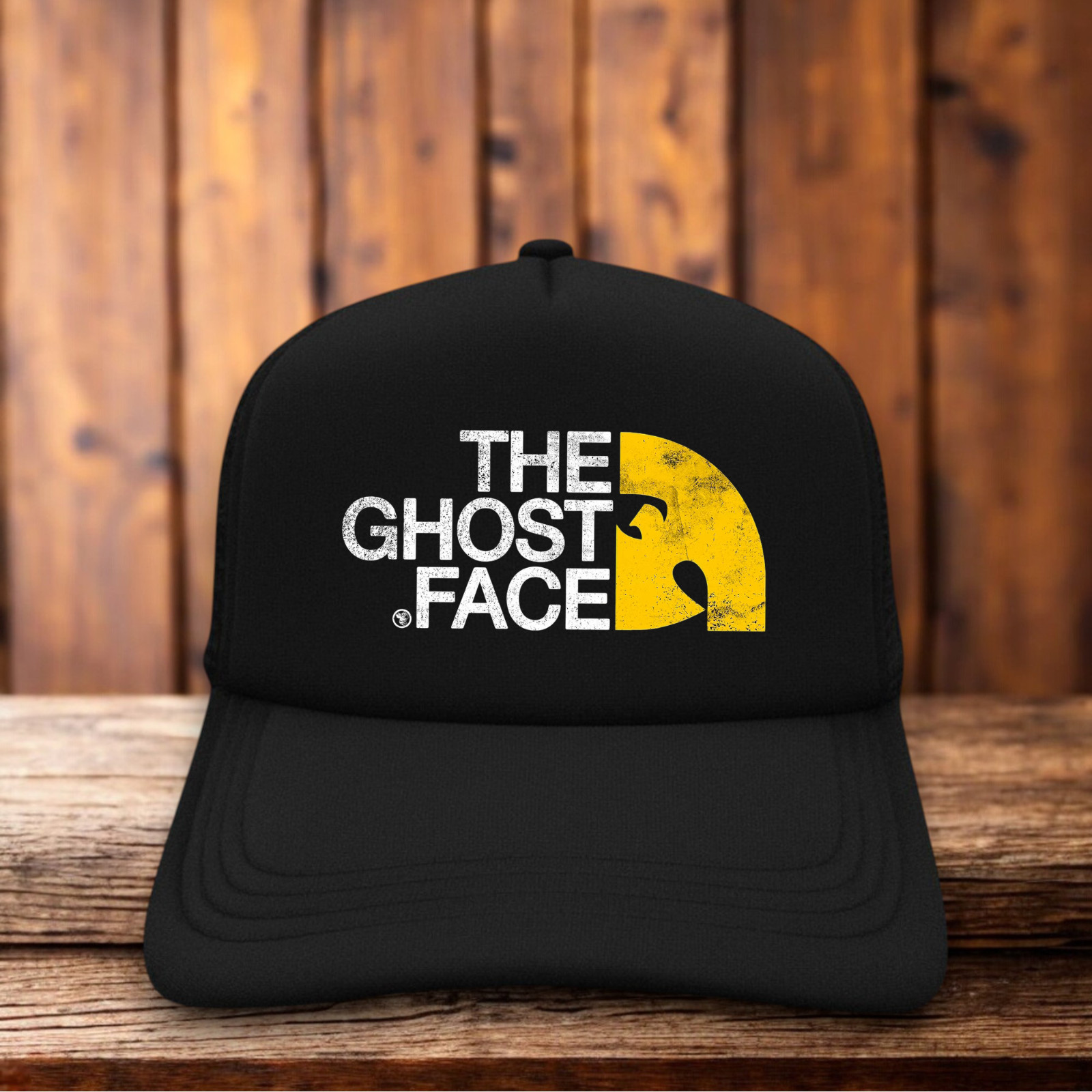 Ghostface Killah Parody Mens Trucker Hat Black 90s Hip Hop Cap