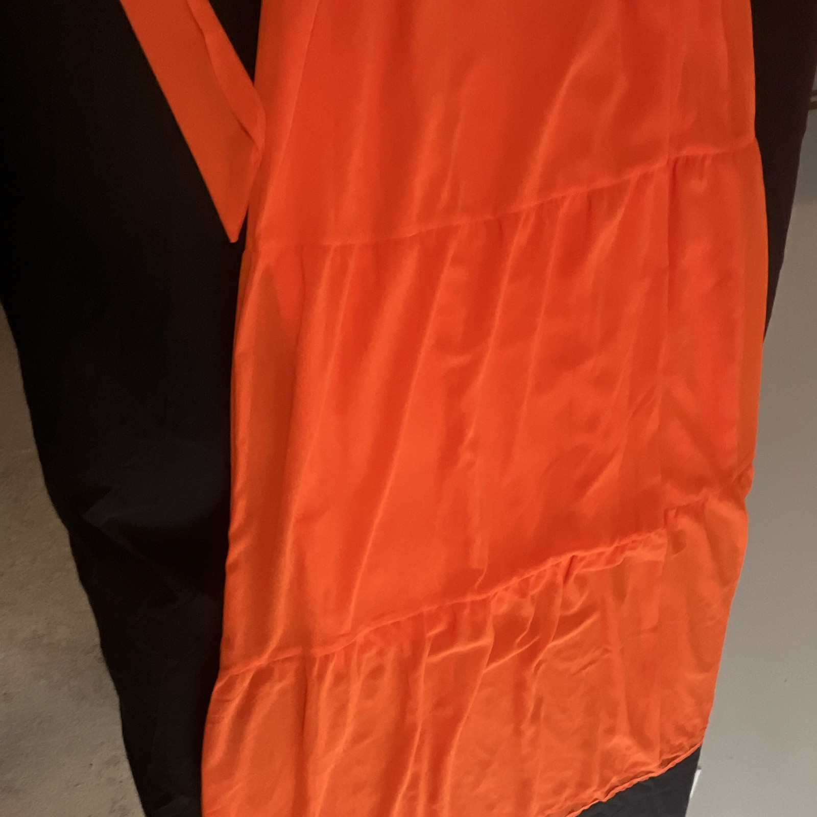 Prettygarden Women’s Orange Solid Halter Sleeveless Jumpsuit One-Piece Size M
