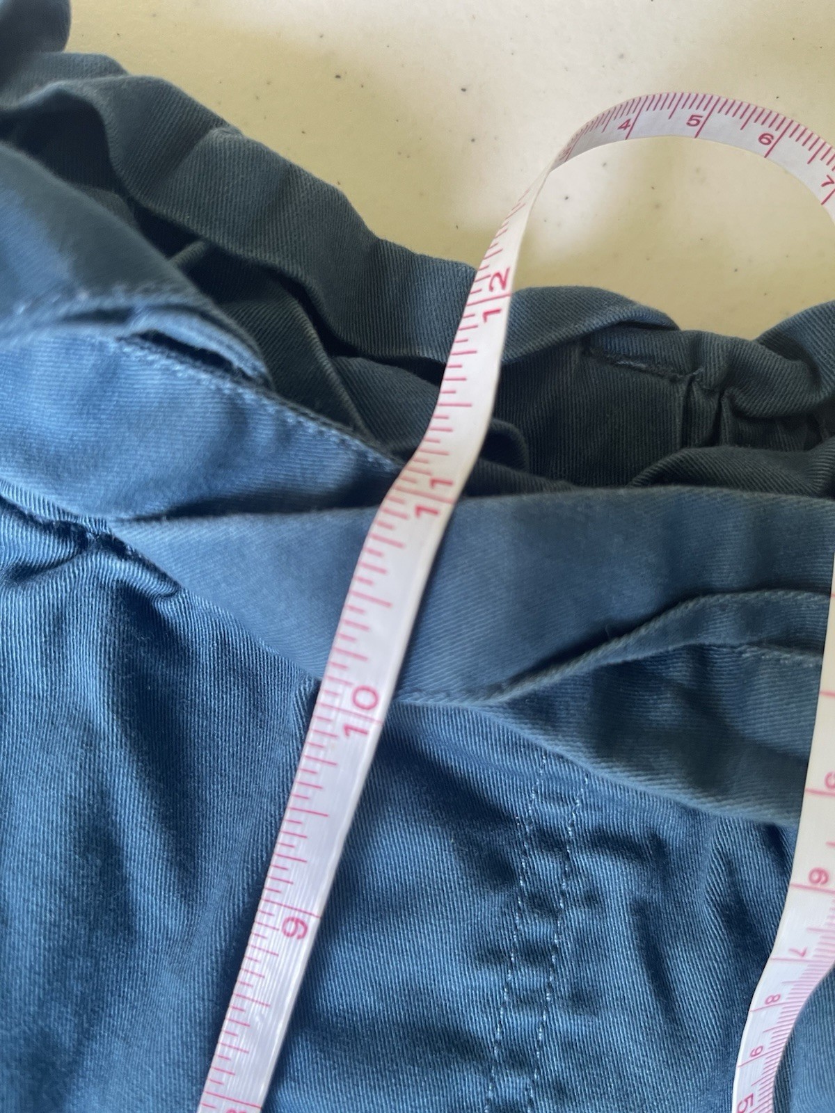 Candace Cameron Bure Paperbag Waist Tie Shorts Blue XS Pull On Womens