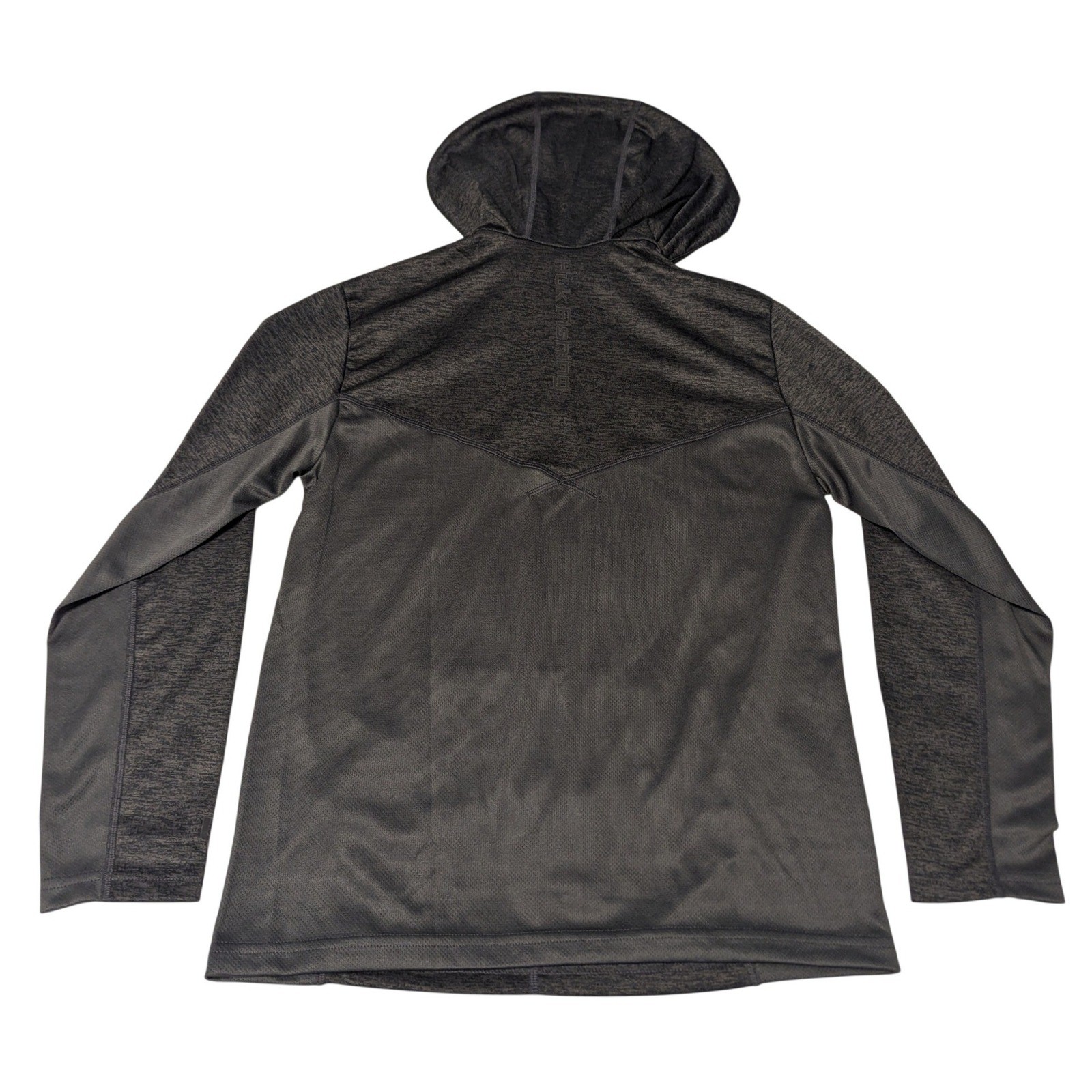 Huk Men Small Icon X Coldfront Hoodie 1/4 Zip Volcanic Ash Heather Grey Fishing