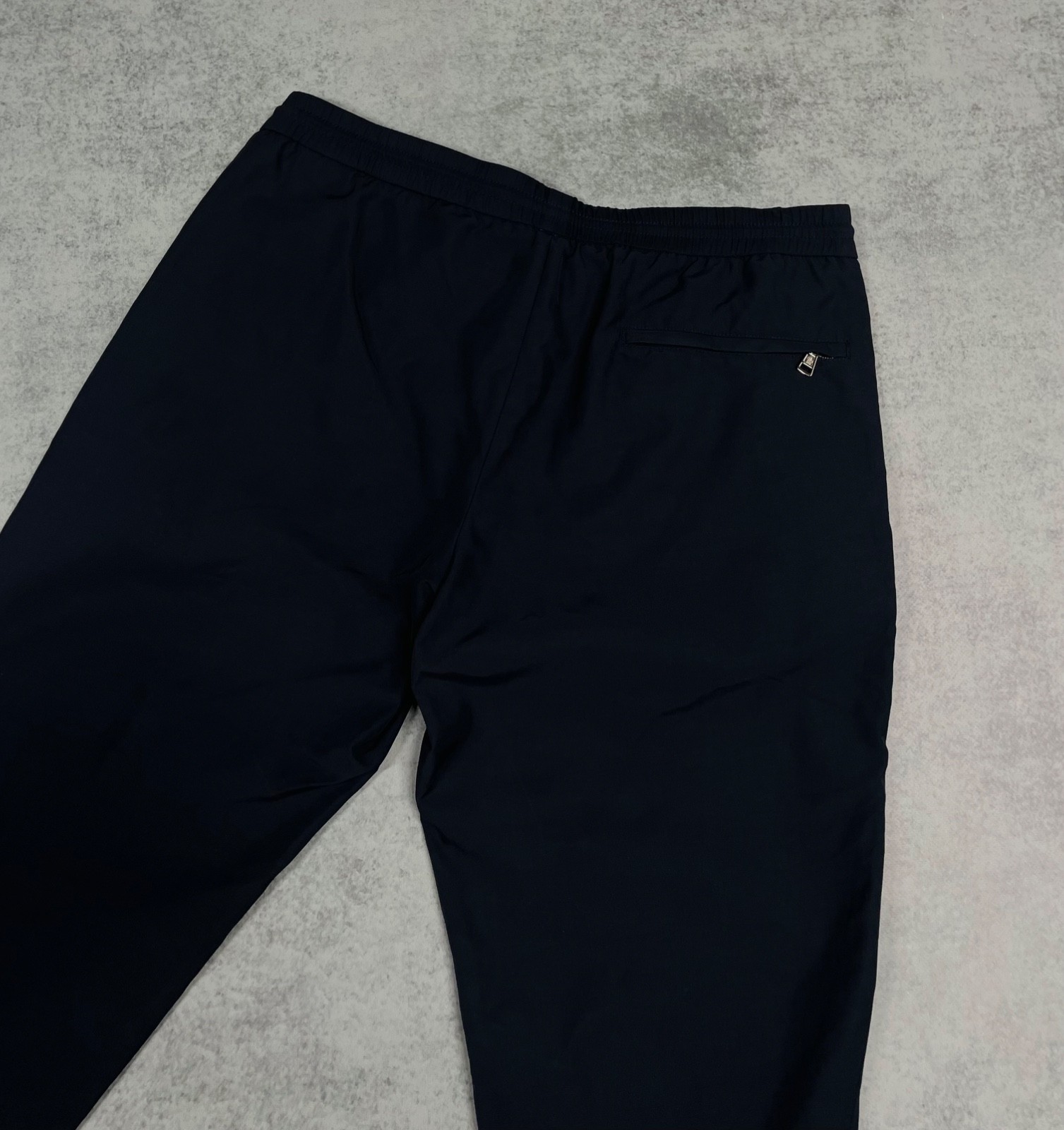 Moncler Men’s Navy Blue Zip Pantalone Sportive Casual Pants Size 52
