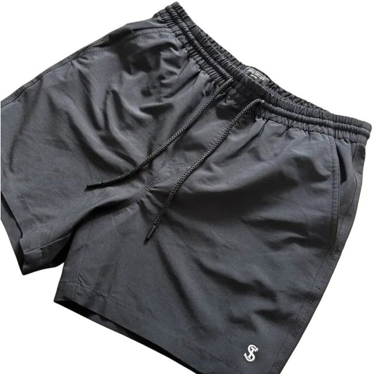NEW TODD SNYDER Solid Weekend 5″ Swim Shorts in Pitch Black MEN’S SMALL