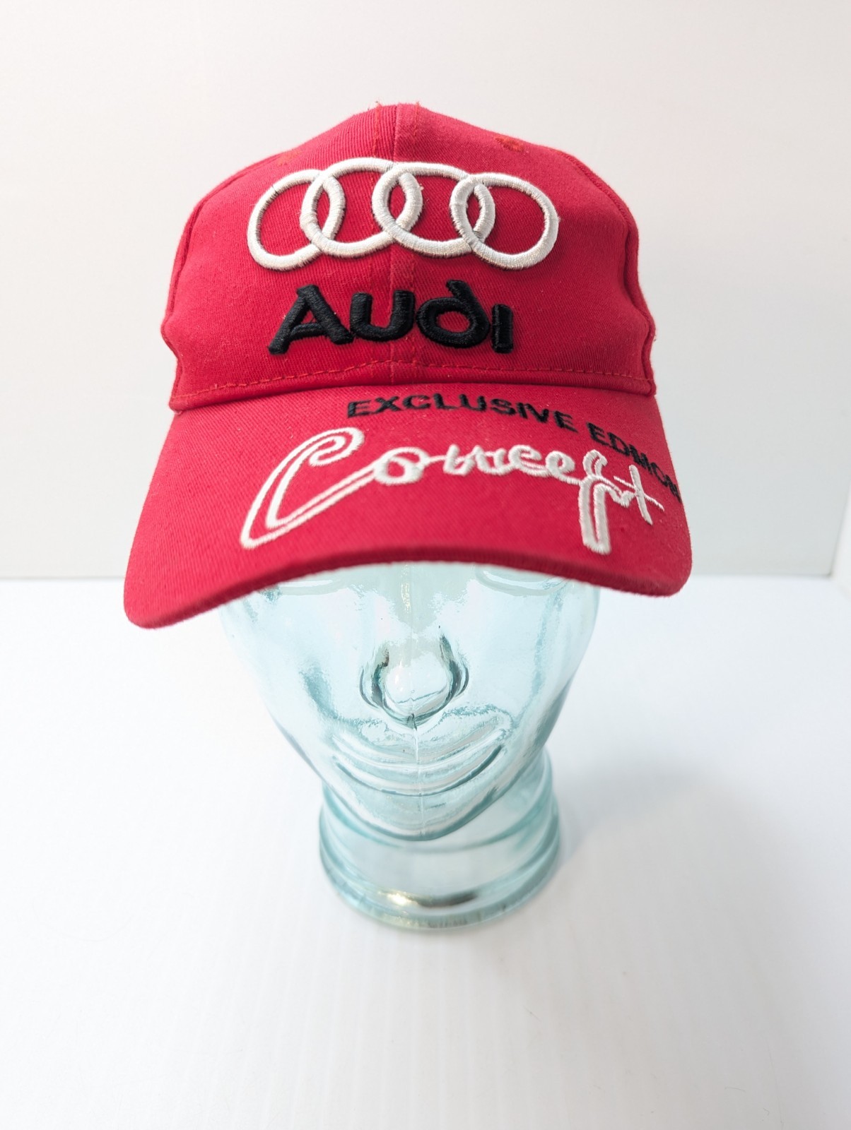 Genuine Audi Hat Exclusive Edmon Concept Adjustable Red Cap Buckle Strap Back