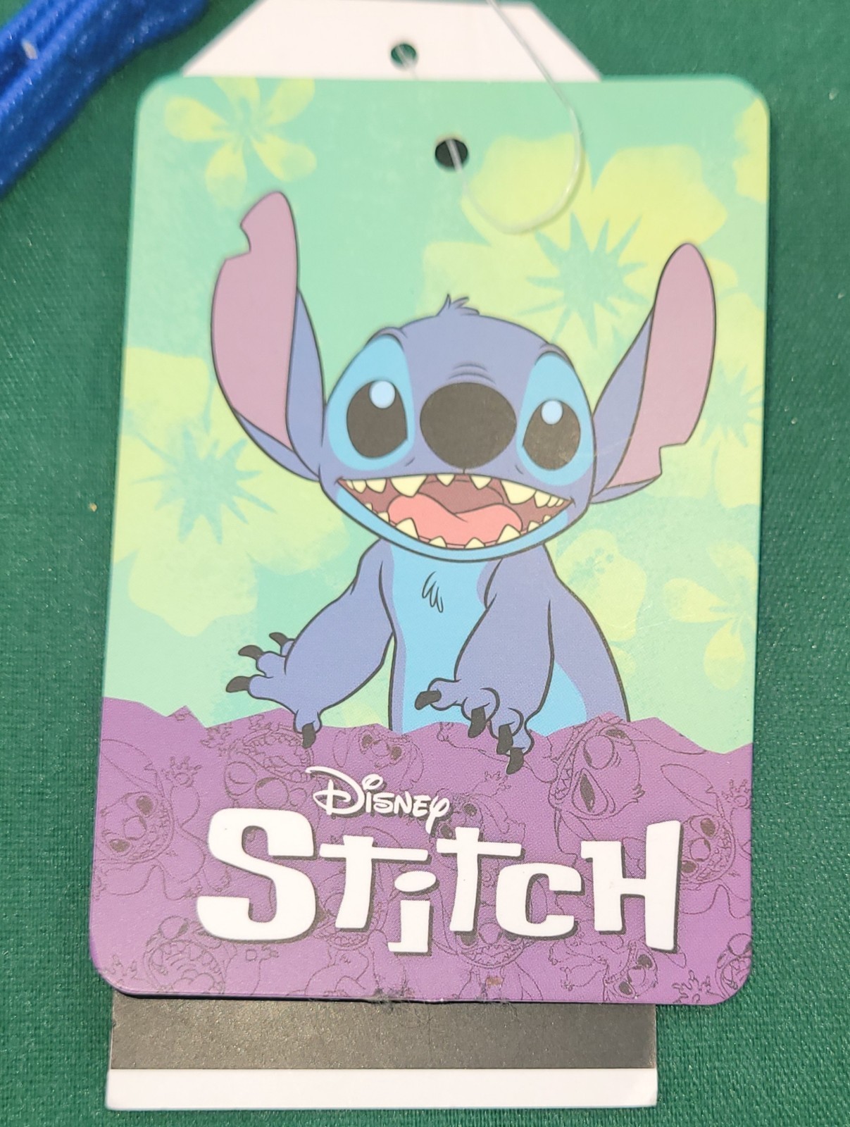 Bioworld The Stitch And Flowers Screen Printed Tech Wallet Wristlet New With Tag