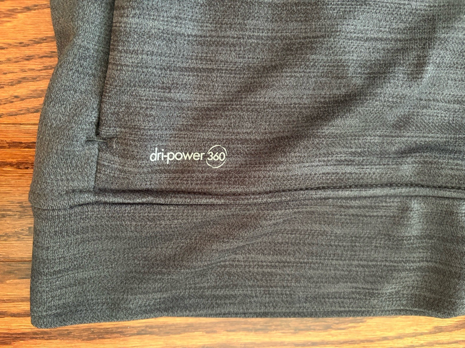 Russell Dri-power 360 full Zip Hoodie Men’s XL Gray Bungee Cord Hood Long Sleeve