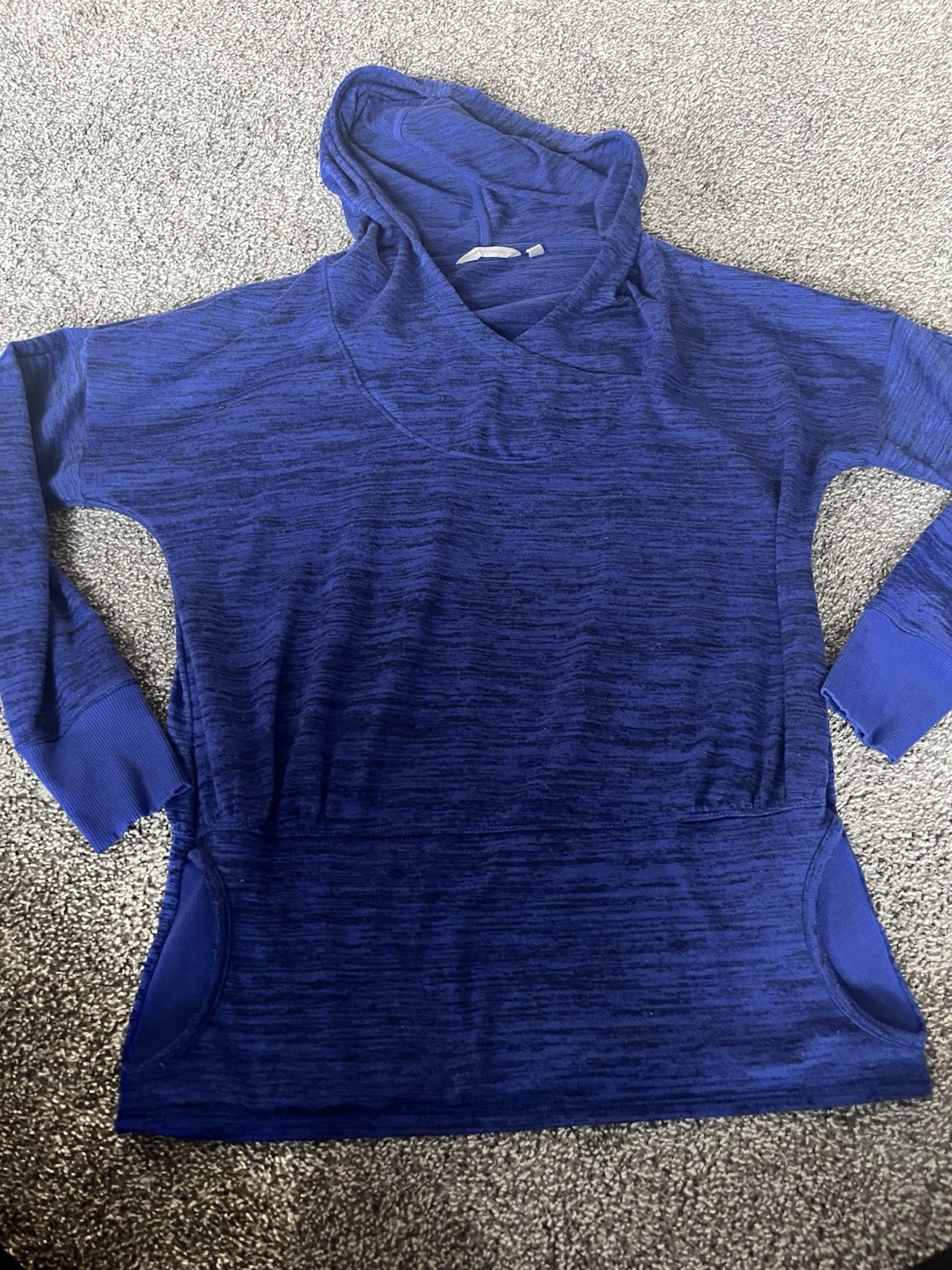 Athleta Hoodie Size Medium Purple Hoodie Pocket Tunic Stretch Athletic Casual Z