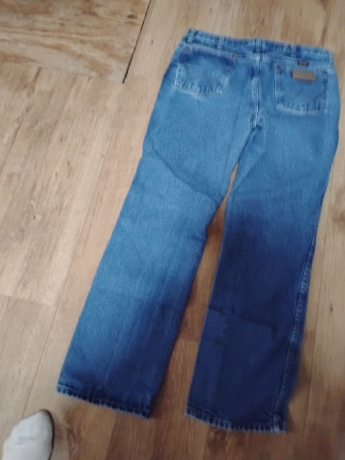 Vtg Wrangler Jeans Mens 35×34 936PWD Cowboy Cut Slim Fit Western Denim Blue USA