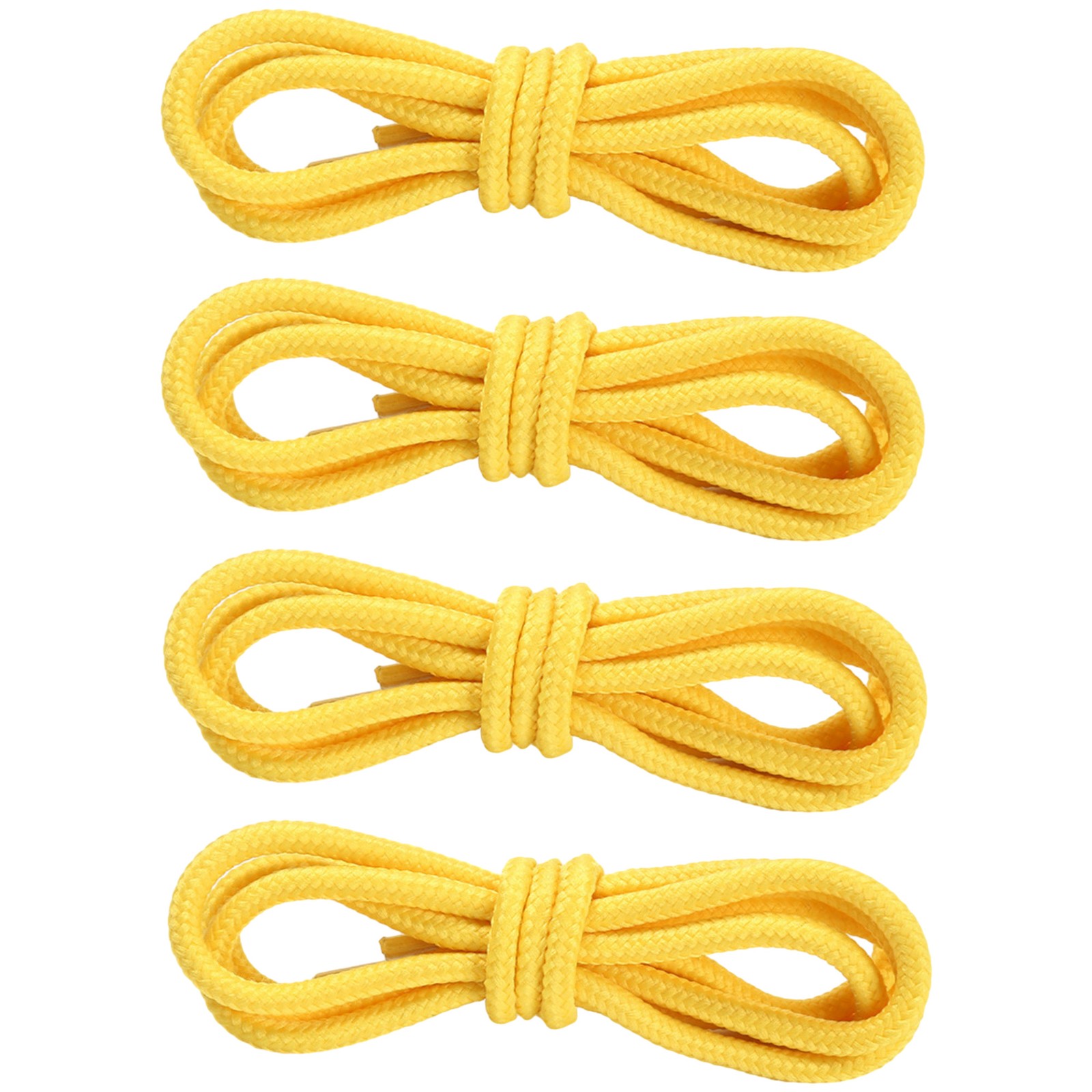 4mm Round Polyester Shoelaces 1/8″ Solid Color All Shoe Types 4 Feet, 2 Pair