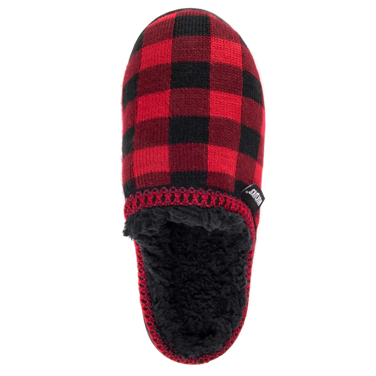MUK LUKS Men’s Gabriel Clog Slippers Small Red/Black
