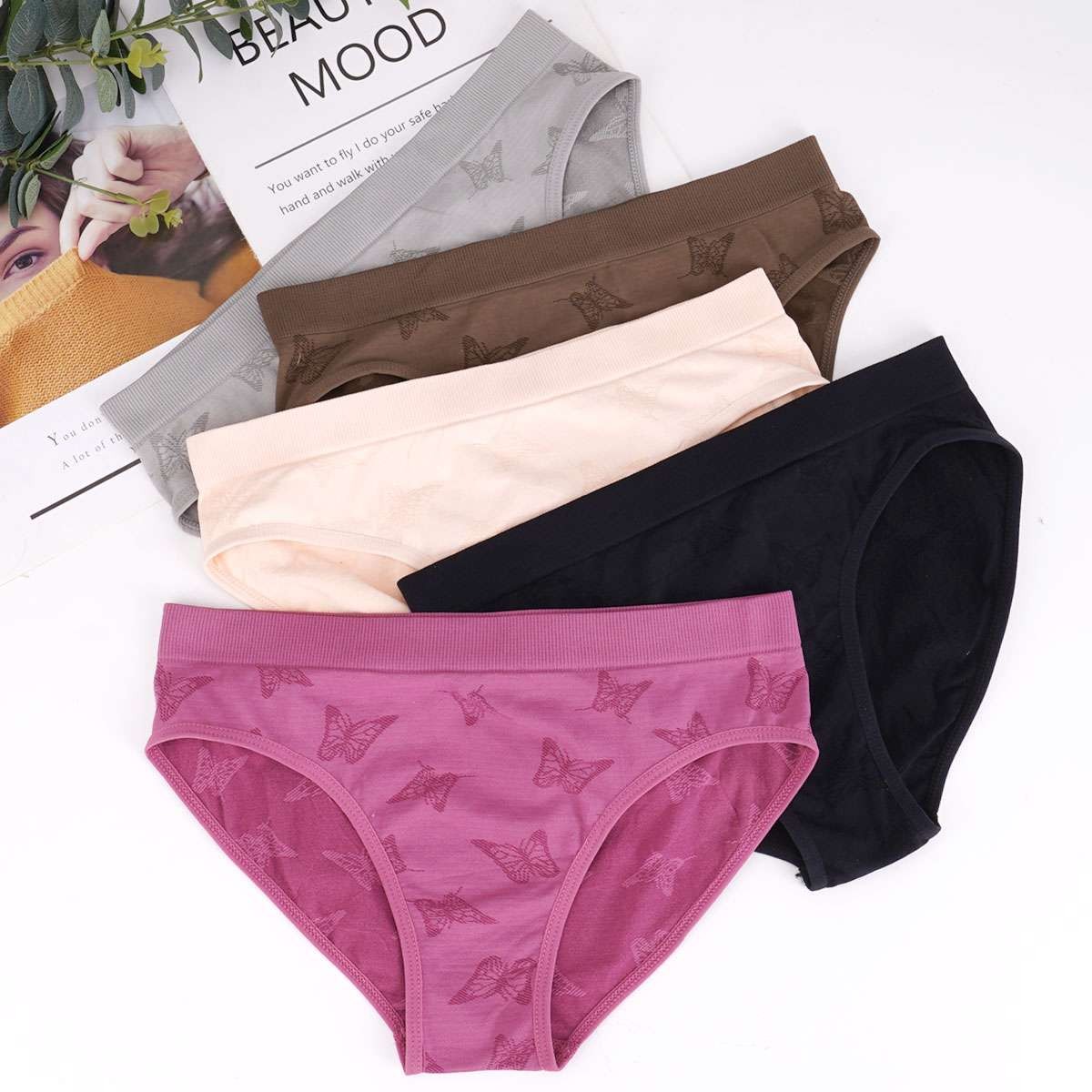 Womens Menstrual Period Leak-Proof Briefs Cotton Panties Knickers Underwear 1-5X