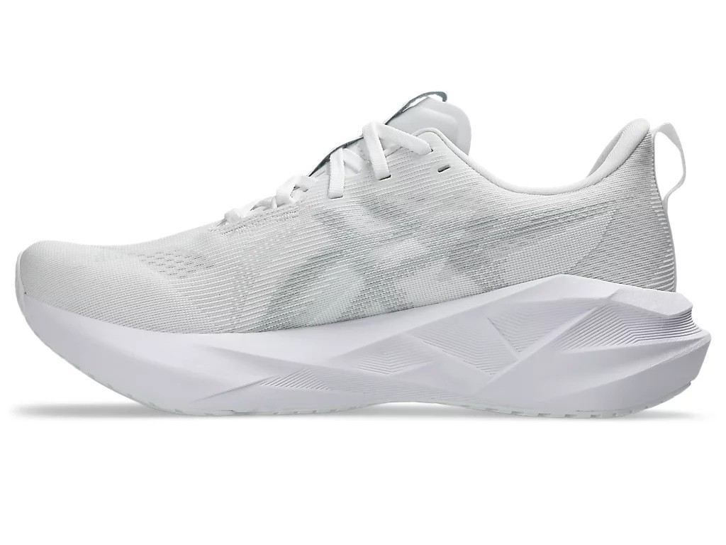 ASICS NOVABLAST 5 1011B974 100 White Piedmont Grey Men Running STANDARD Shoes