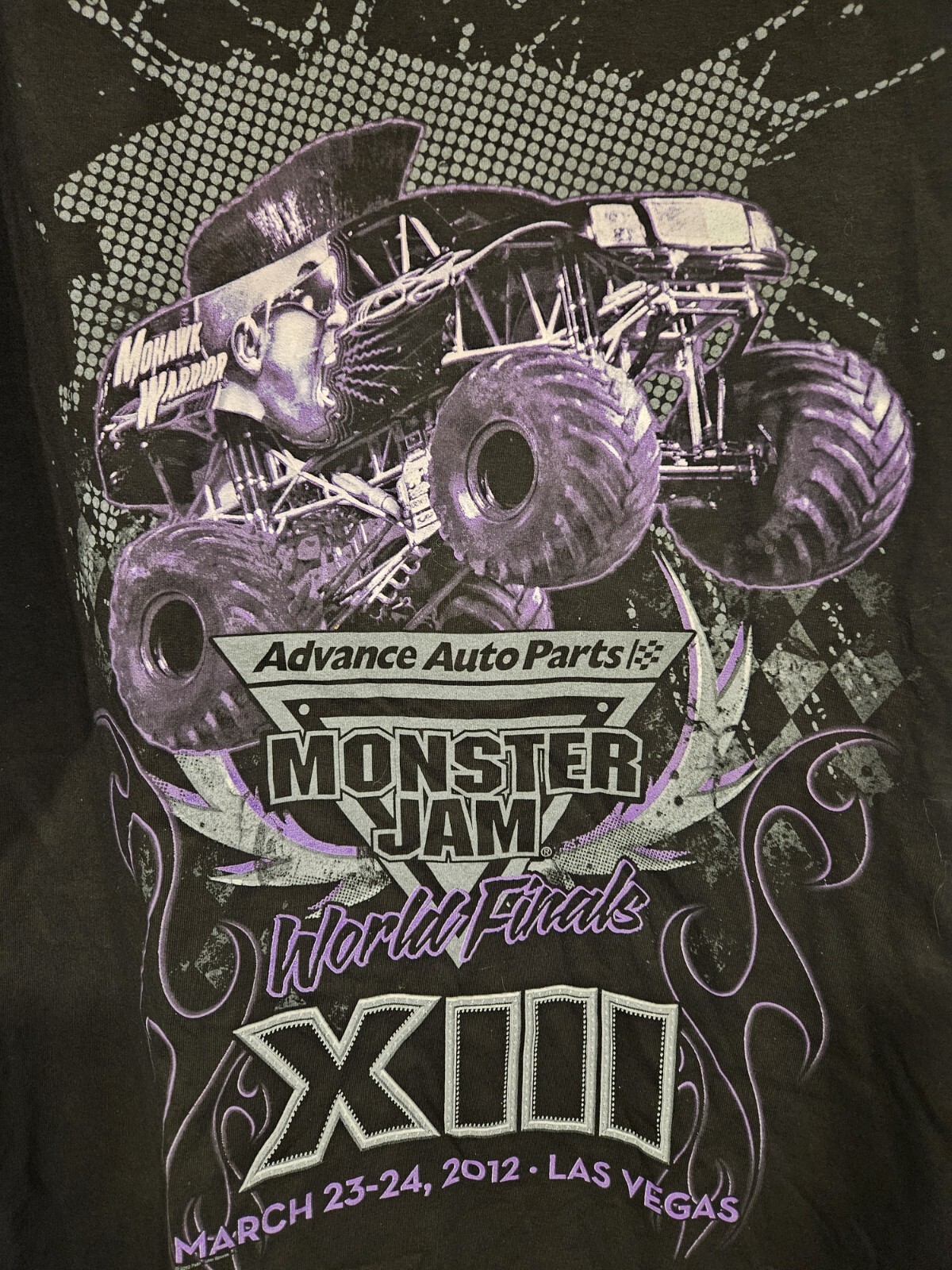 2012 Monster Jam World Finals Truck T-Shirt Men’s 2XL Mohawk Warrior NWOT NOS