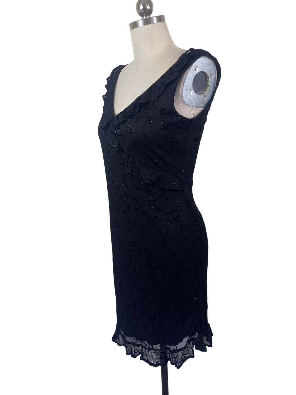 Breakin Loose Y2K Black Evening Cocktail Dress Womens 9/10 Whimisgoth