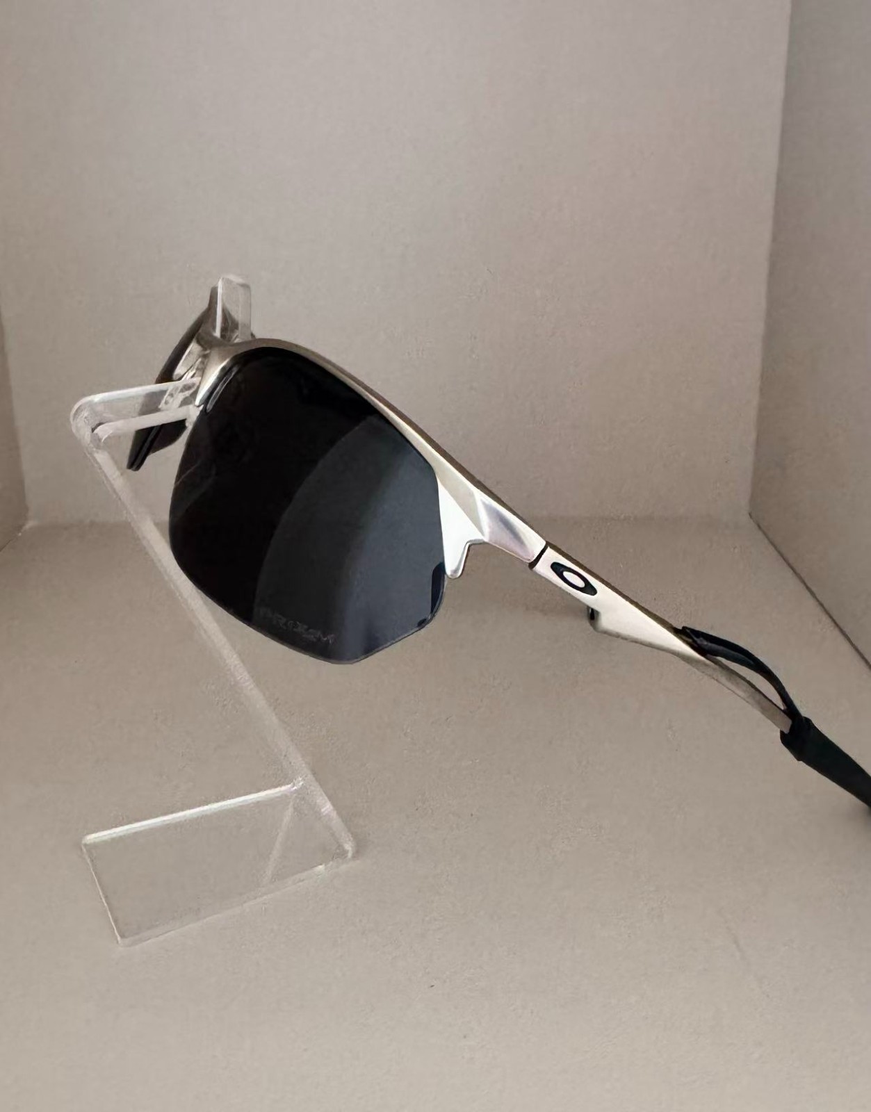 Oakley Wire Tap 2.0 OO4145 Sunglasses, Silver Frame/PRIZM Silver-Grey Lenses