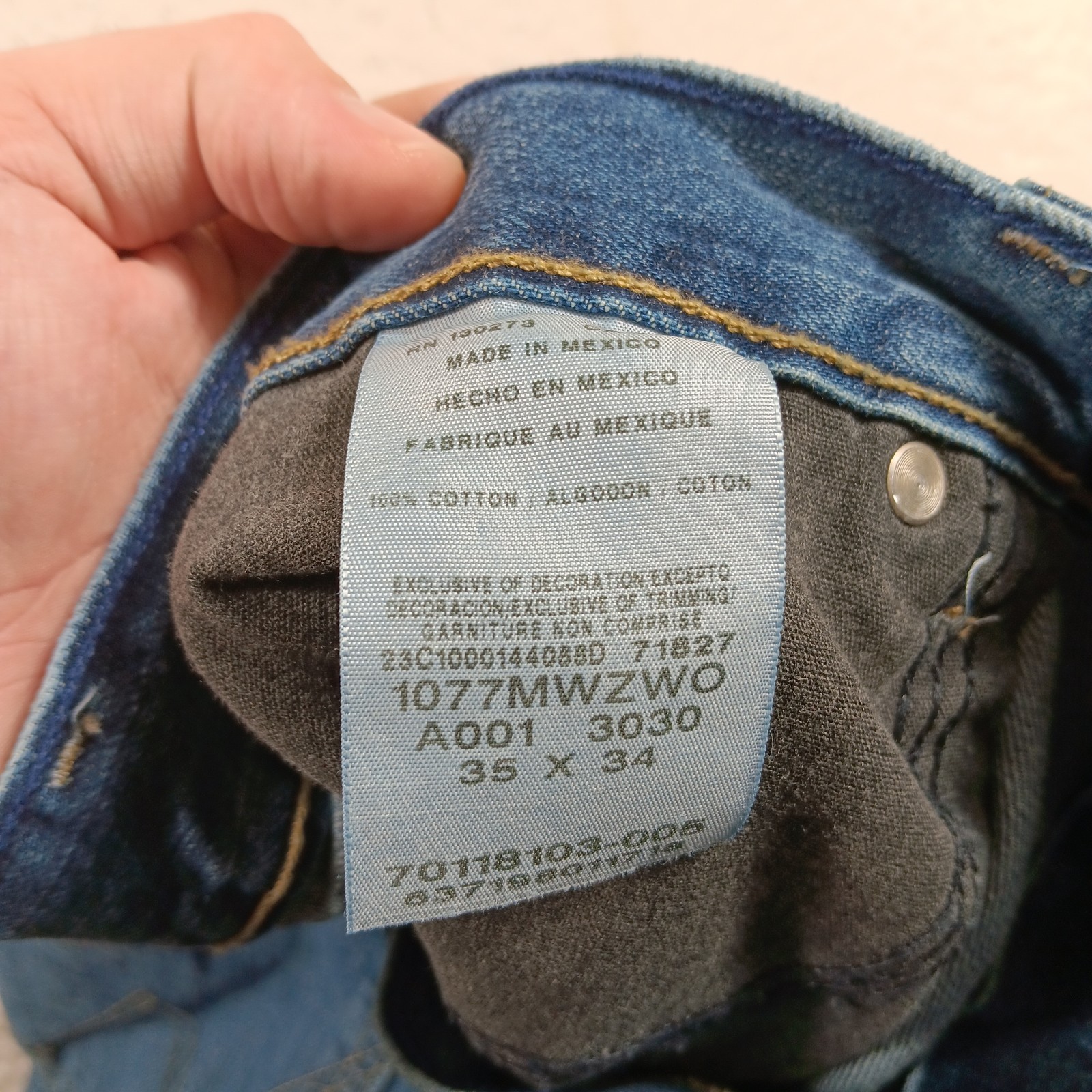Wrangler Retro Jeans Mens 35×34 Blue Denim Slim Boot Western Cowboy Workwear