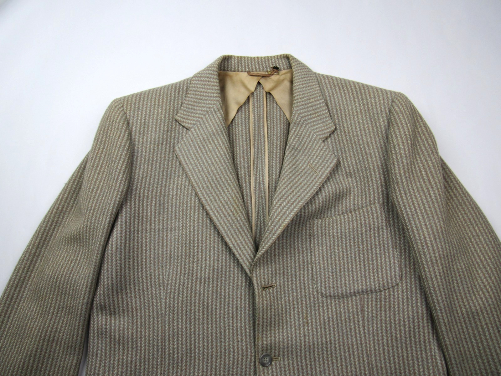 Vtg 1950’s Mavest Patch Pocket Wool Fleck Blazer Sport Coat Jacket Mens 42 R