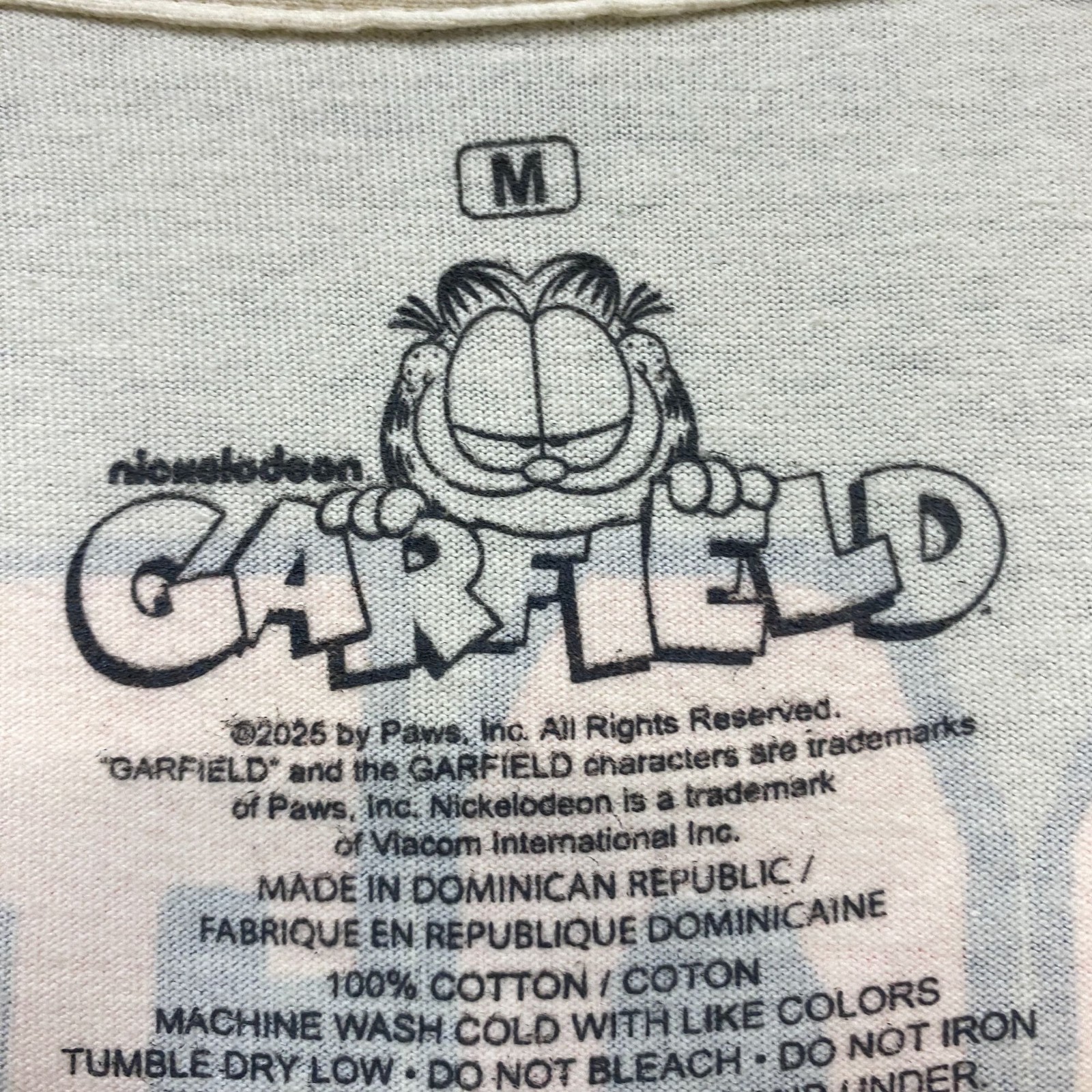 Garfield Boston Red Sox Slugger Nickelodeon Cartoon Tee M