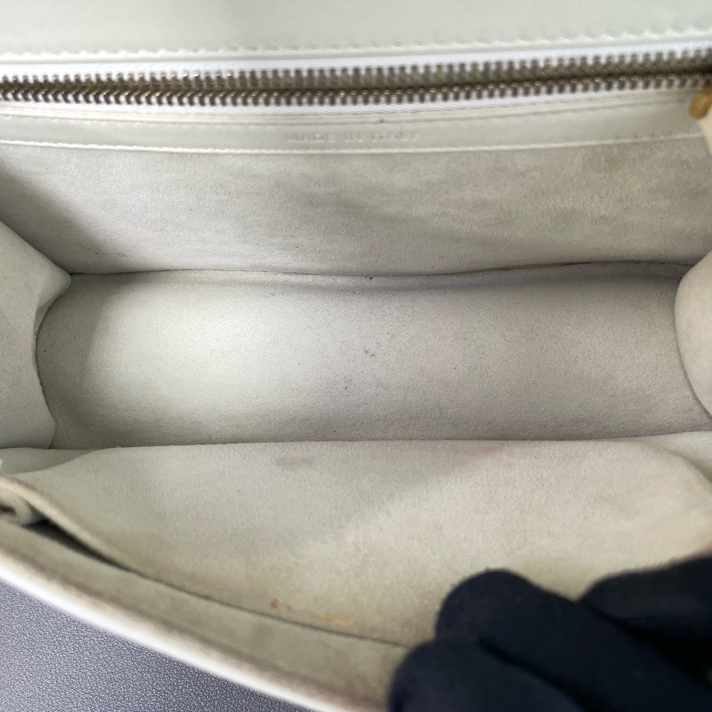 Dior Pre-Owned Authentic Chain Bag White 21.5*12.5*7 Free Tracked Shipping