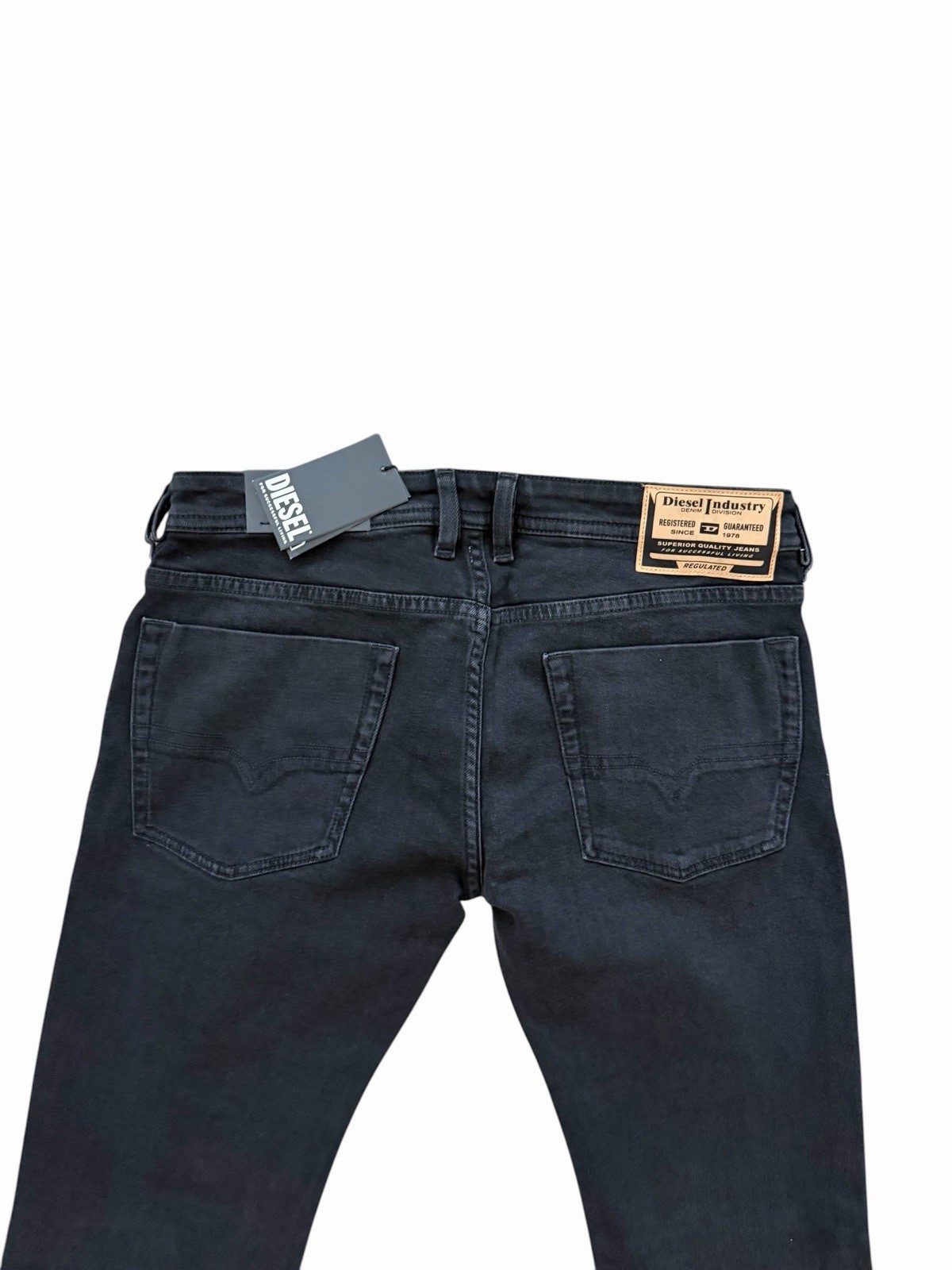 Diesel Mens Zatiny Slim Bootcut Jeans RE064 Black $195 Size 33×32 (33/32)